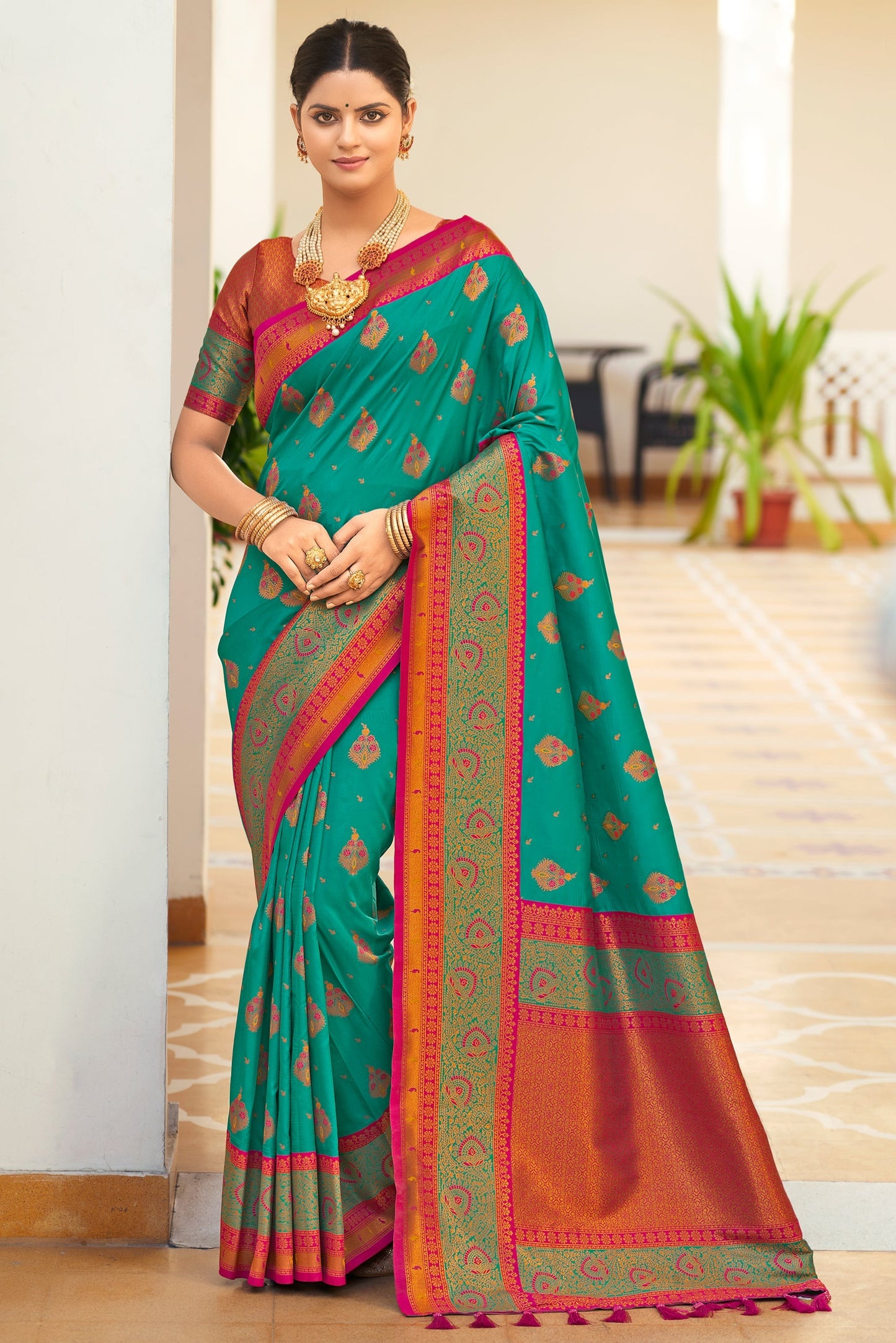 blue-woven-silk-saree-zb132376_1_SareeButa.com