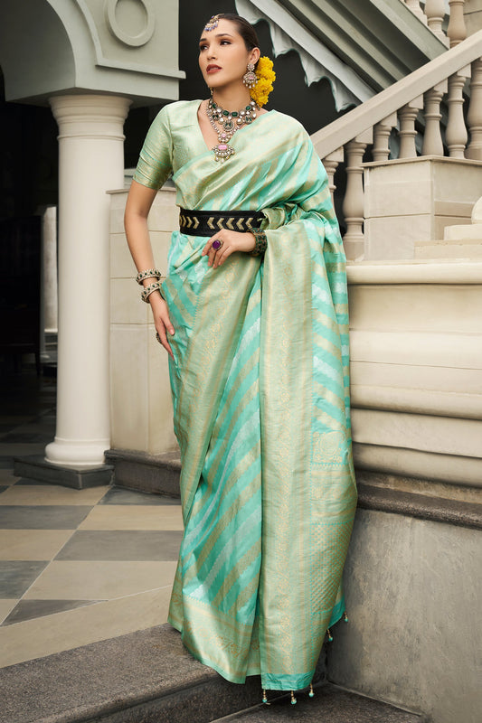 Blue Woven Silk Saree-ZB133526_1_SareeButa.com