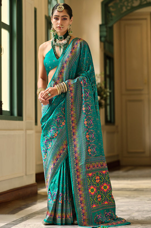 Blue Woven Silk Saree-ZB133669_1_SareeButa.com