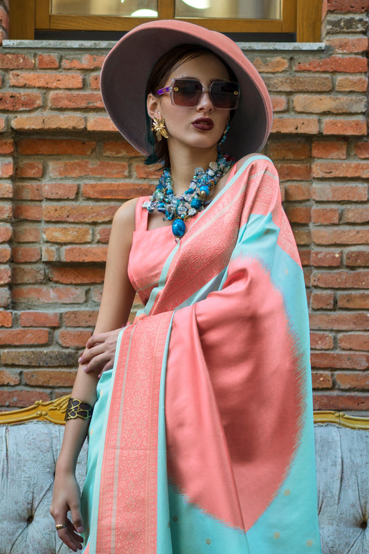 Blue Woven Silk Saree-ZB134021_2_SareeButa.com