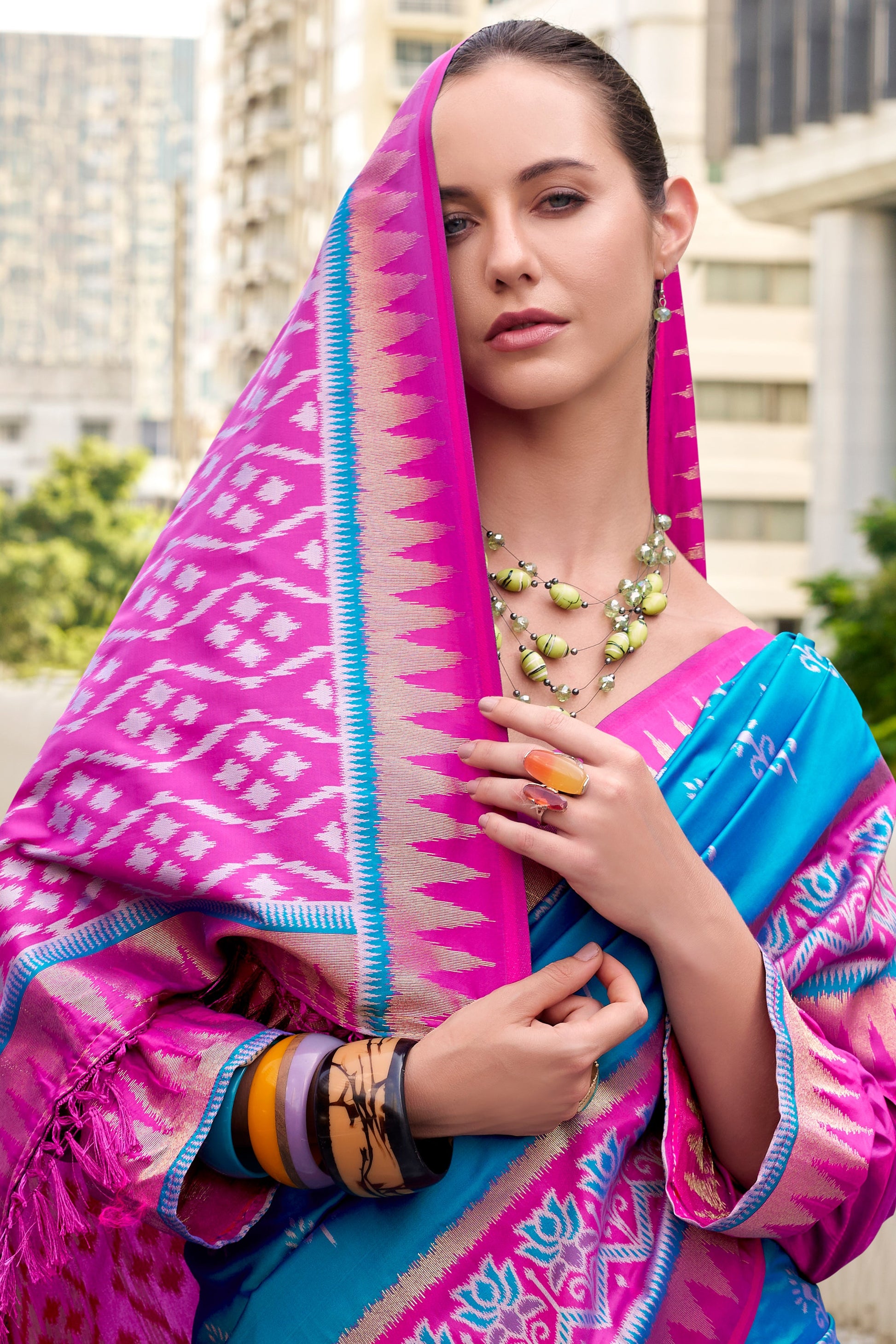 Blue Woven Silk Saree-ZB134699_3_SareeButa.com
