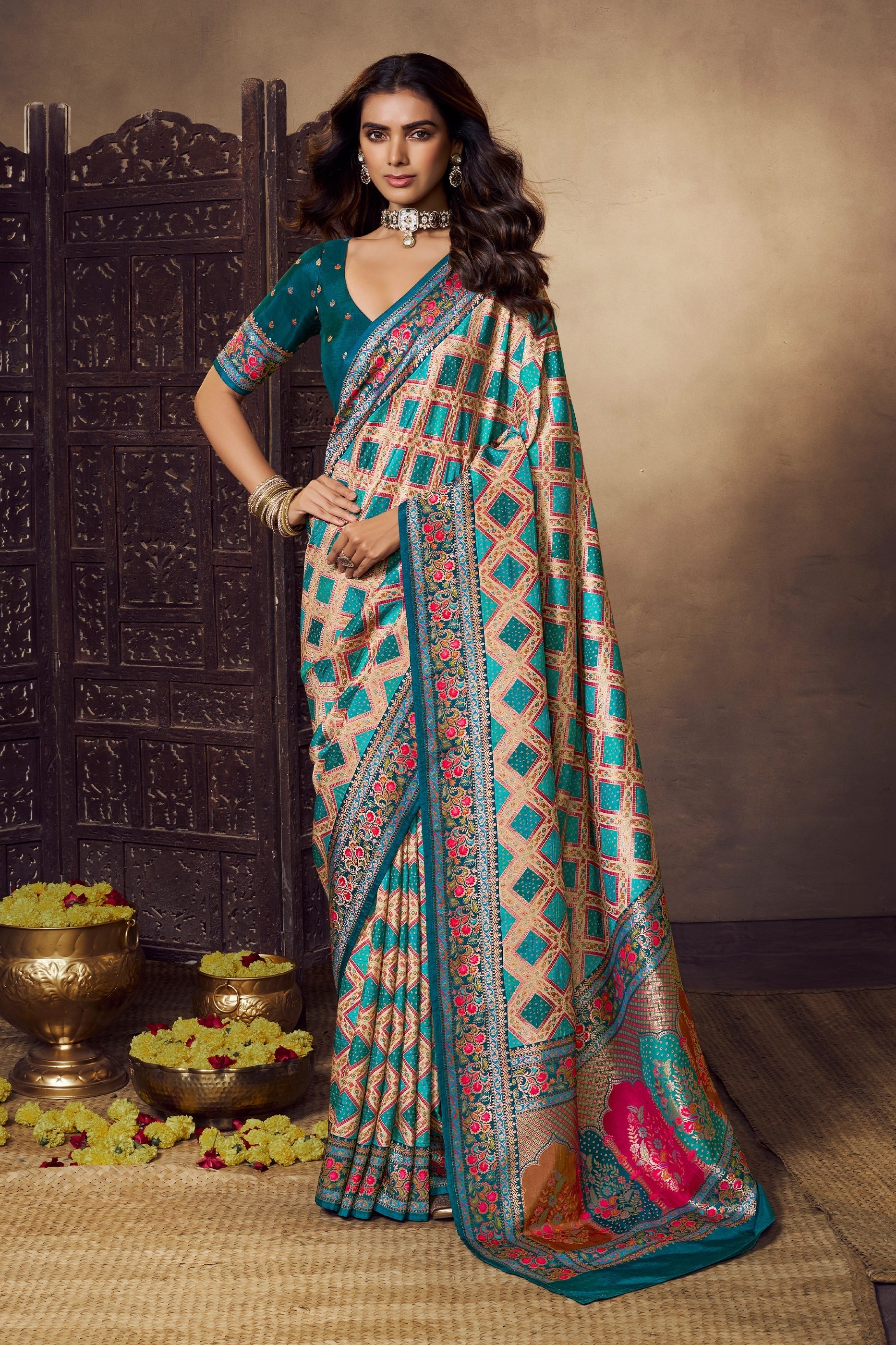 Blue Woven Viscose Silk Saree-SAR11026_1_SareeButa.com