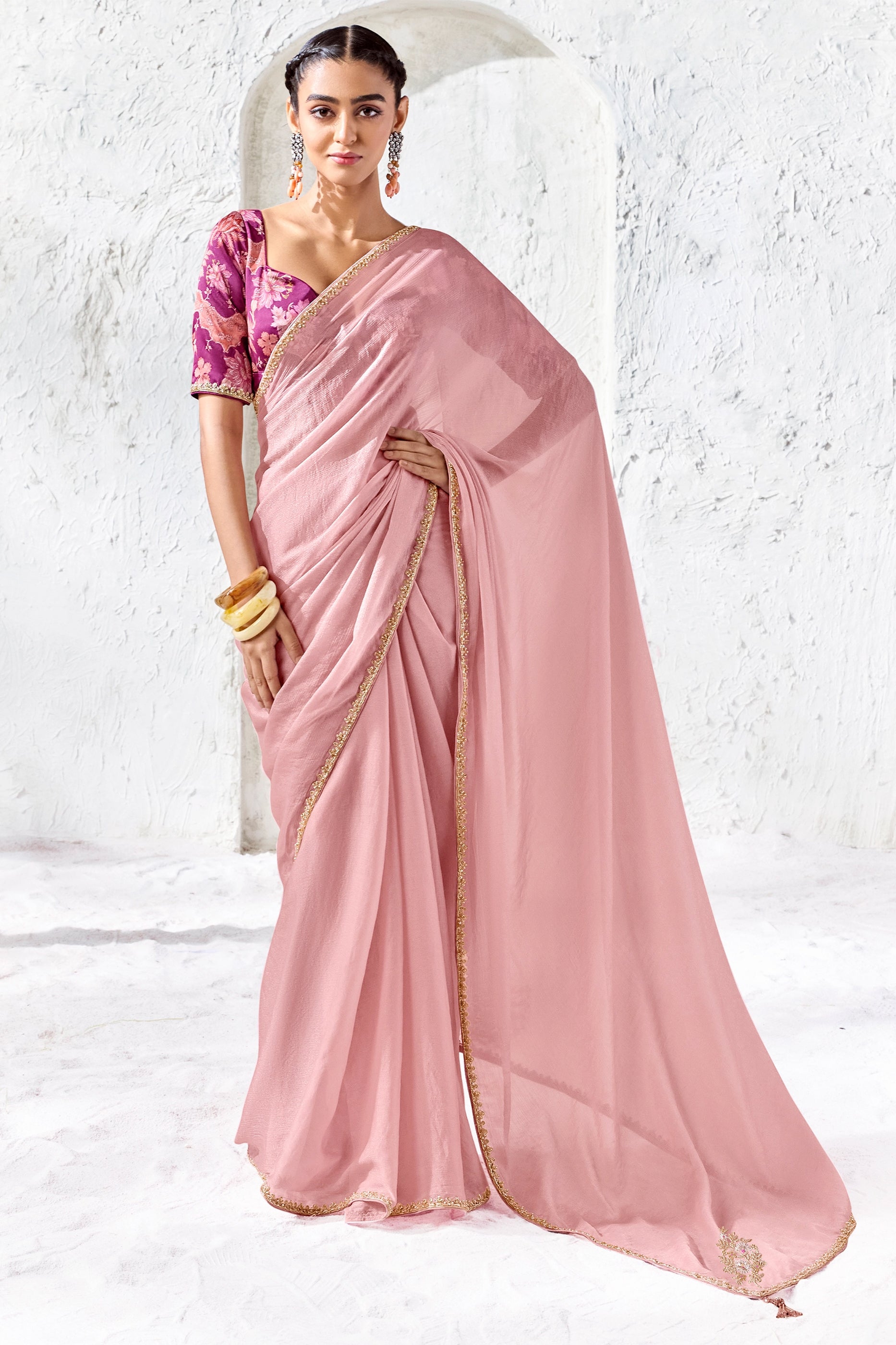 Blush Pink Embroidered Tissue Silk Saree-SAR13149_1_SareeButa.com