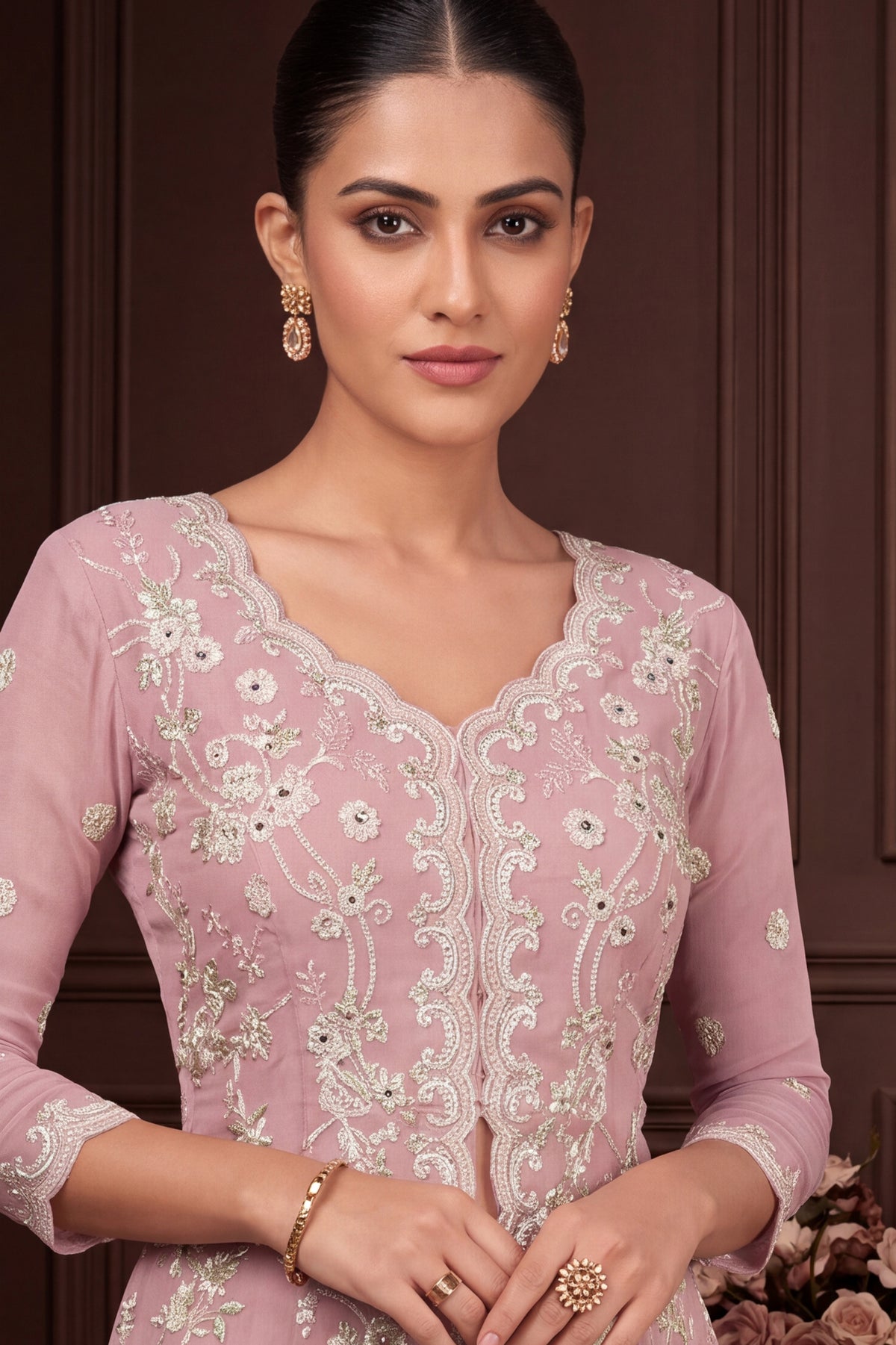 Blush Pink Readymade Georgette Sharara Suit-SAR13350_3_SareeButa.com