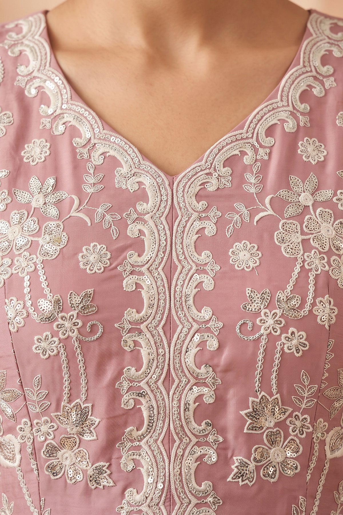 Blush Pink Readymade Georgette Sharara Suit-SAR13350_4_SareeButa.com