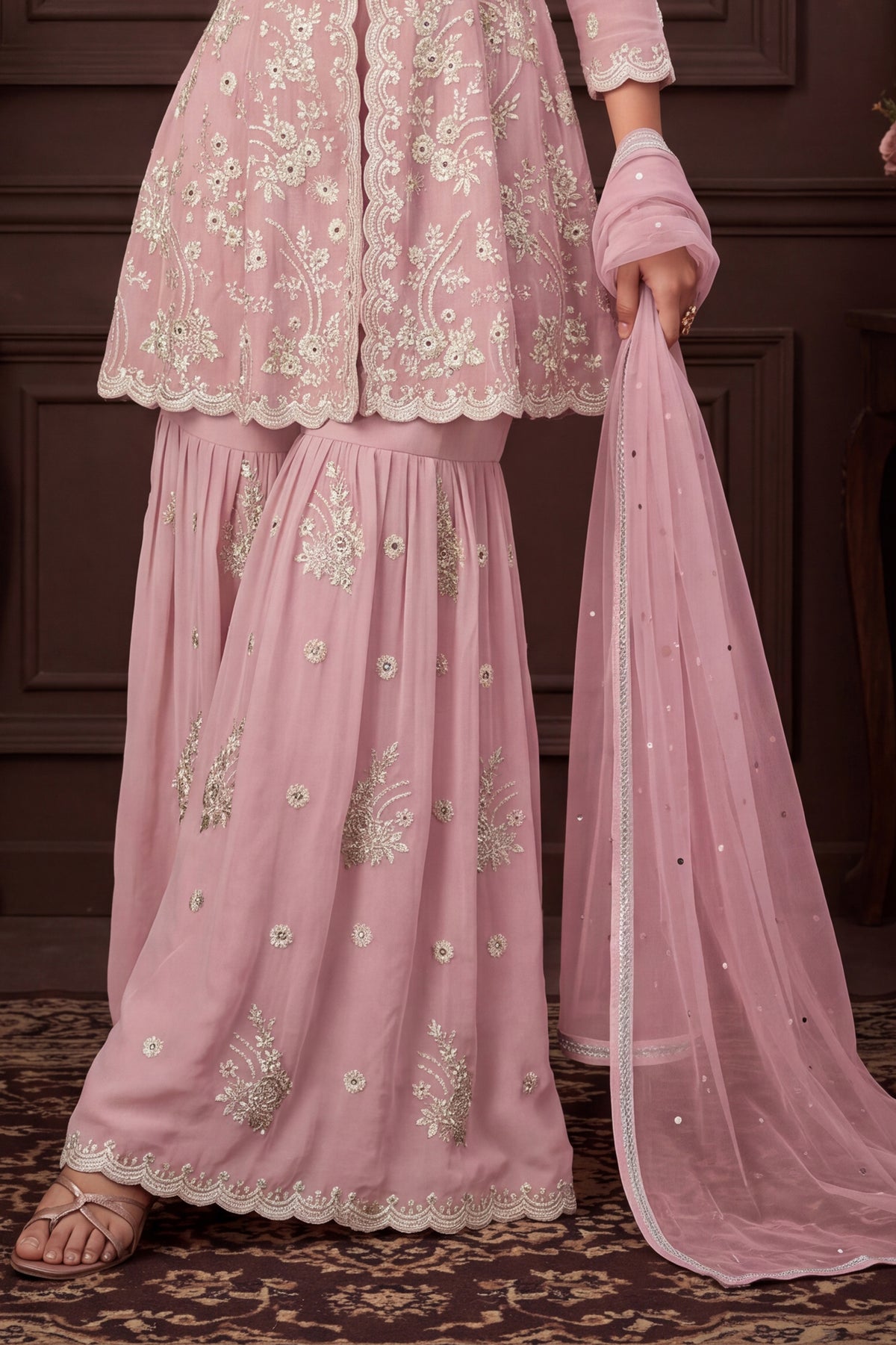 Blush Pink Readymade Georgette Sharara Suit-SAR13350_7_SareeButa.com