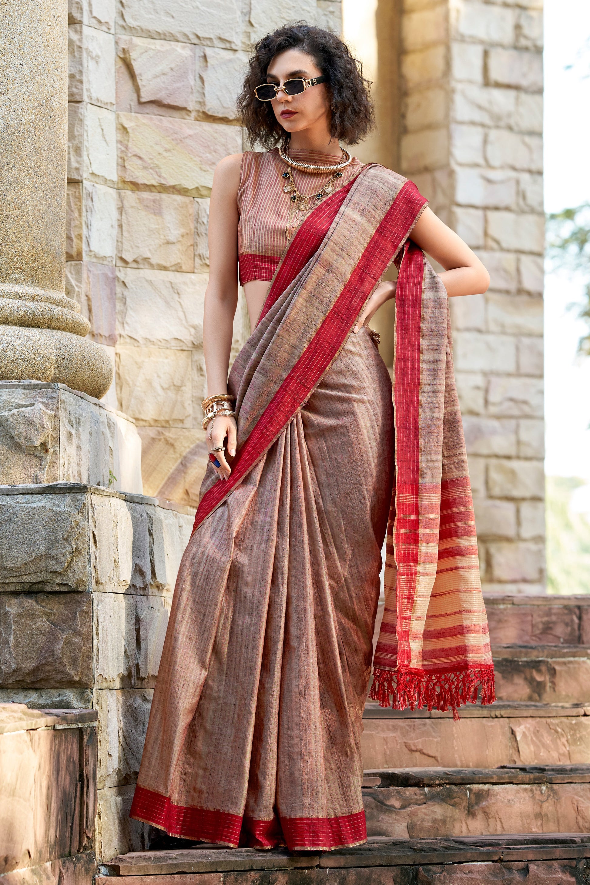 Blush Woven Cotton Silk Saree-ZB134028_3_SareeButa.com