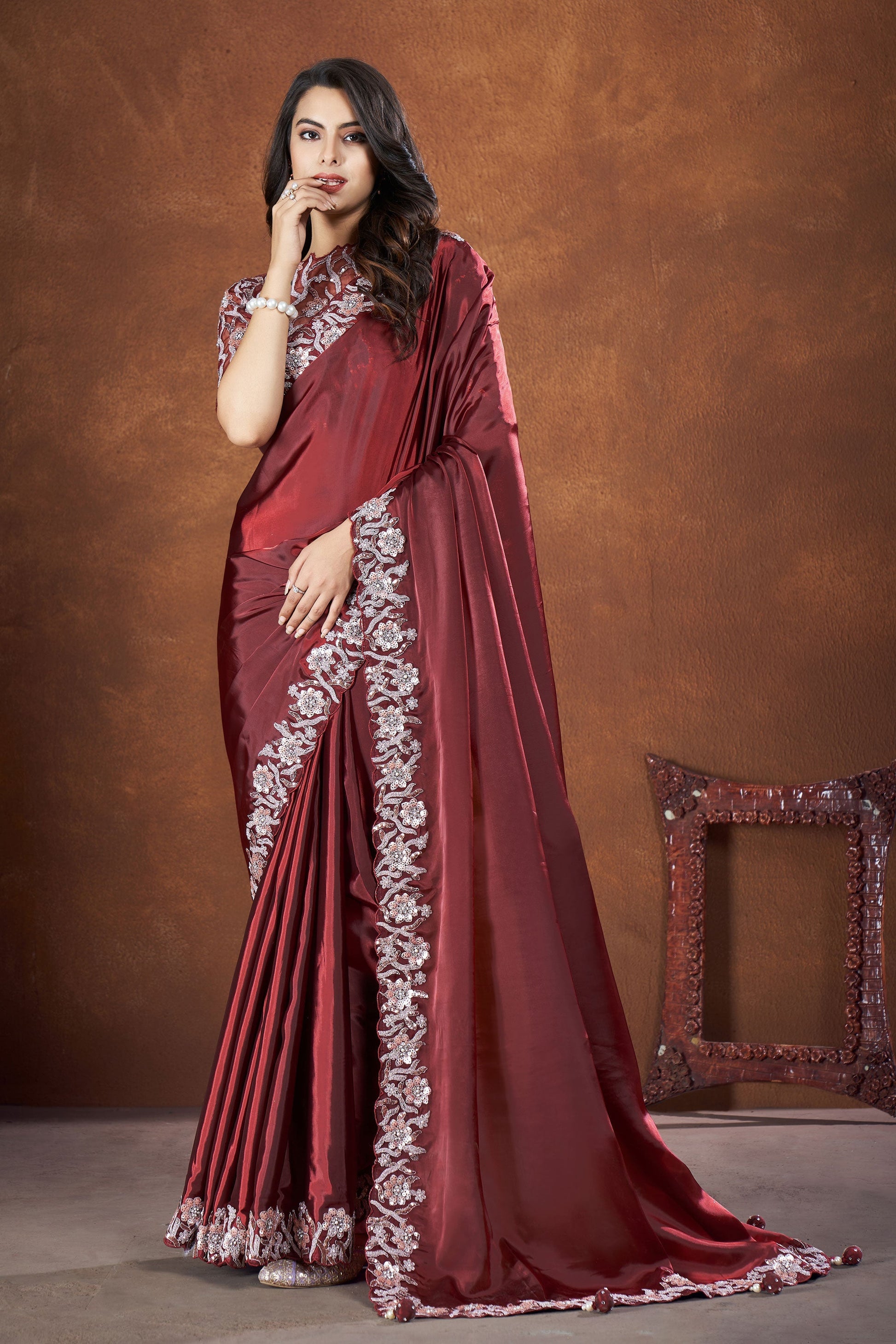 brown-crepe-satin-silk-designer-saree-zb130762_1_SareeButa.com