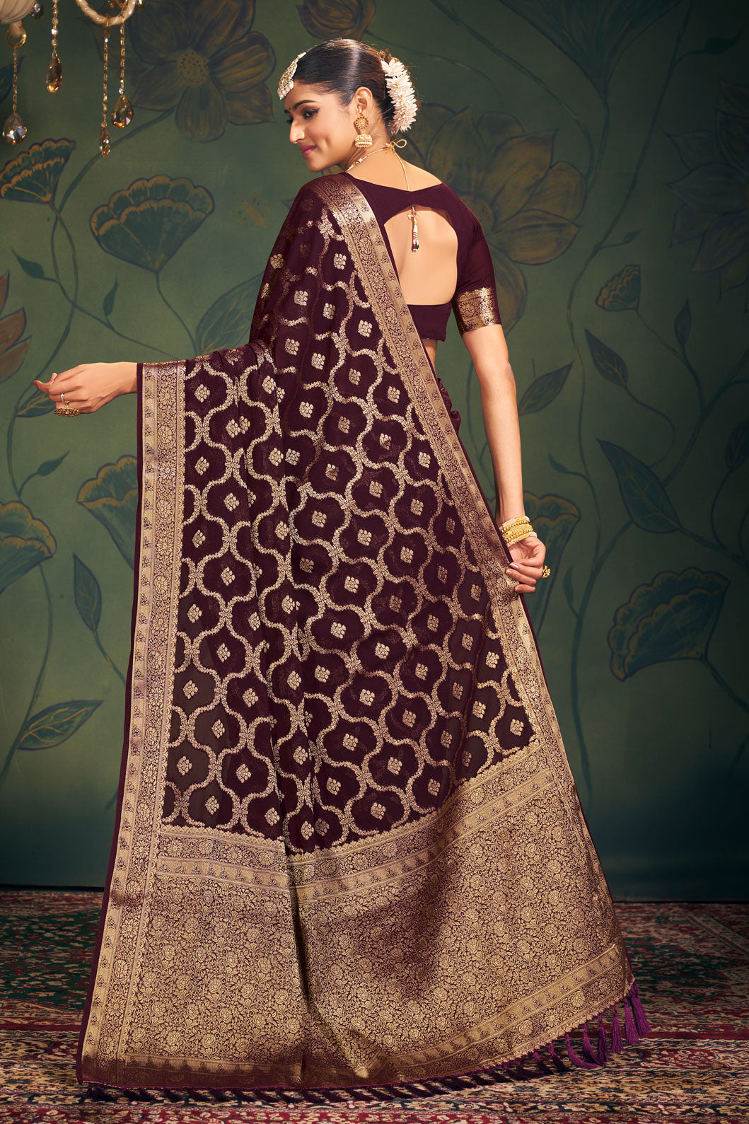 brown-georgette-banarasi-saree-zb130287_3_SareeButa.com