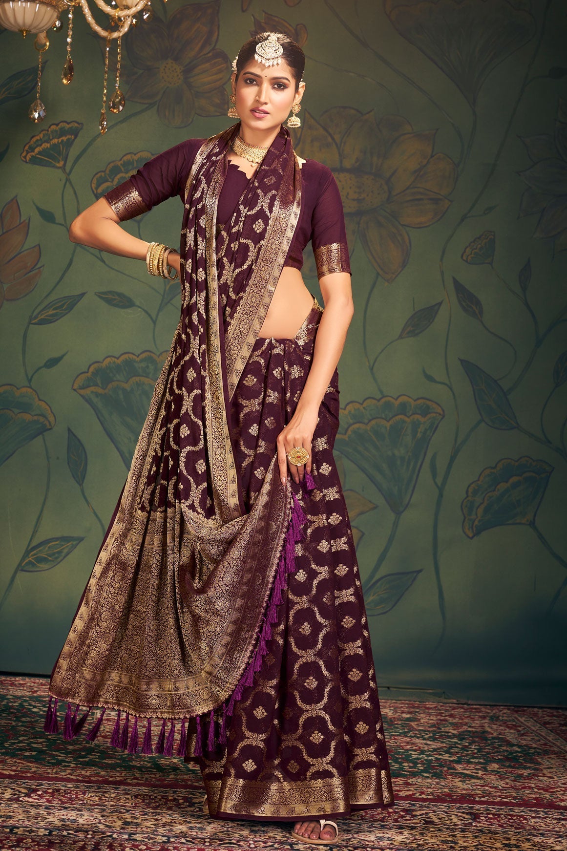 brown-georgette-banarasi-saree-zb130287_4_SareeButa.com