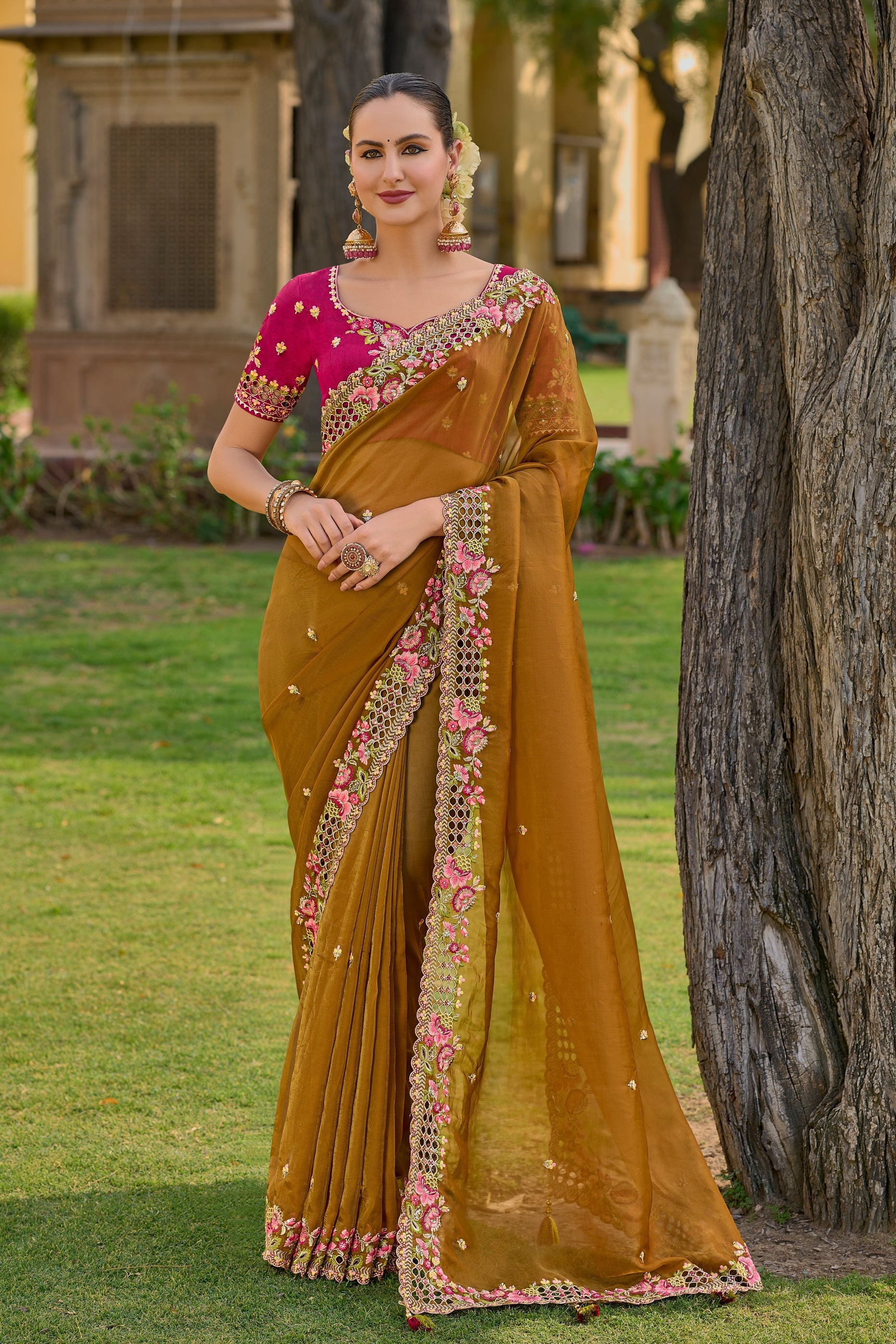 brown-organza-silk-saree-zb130792_1_SareeButa.com