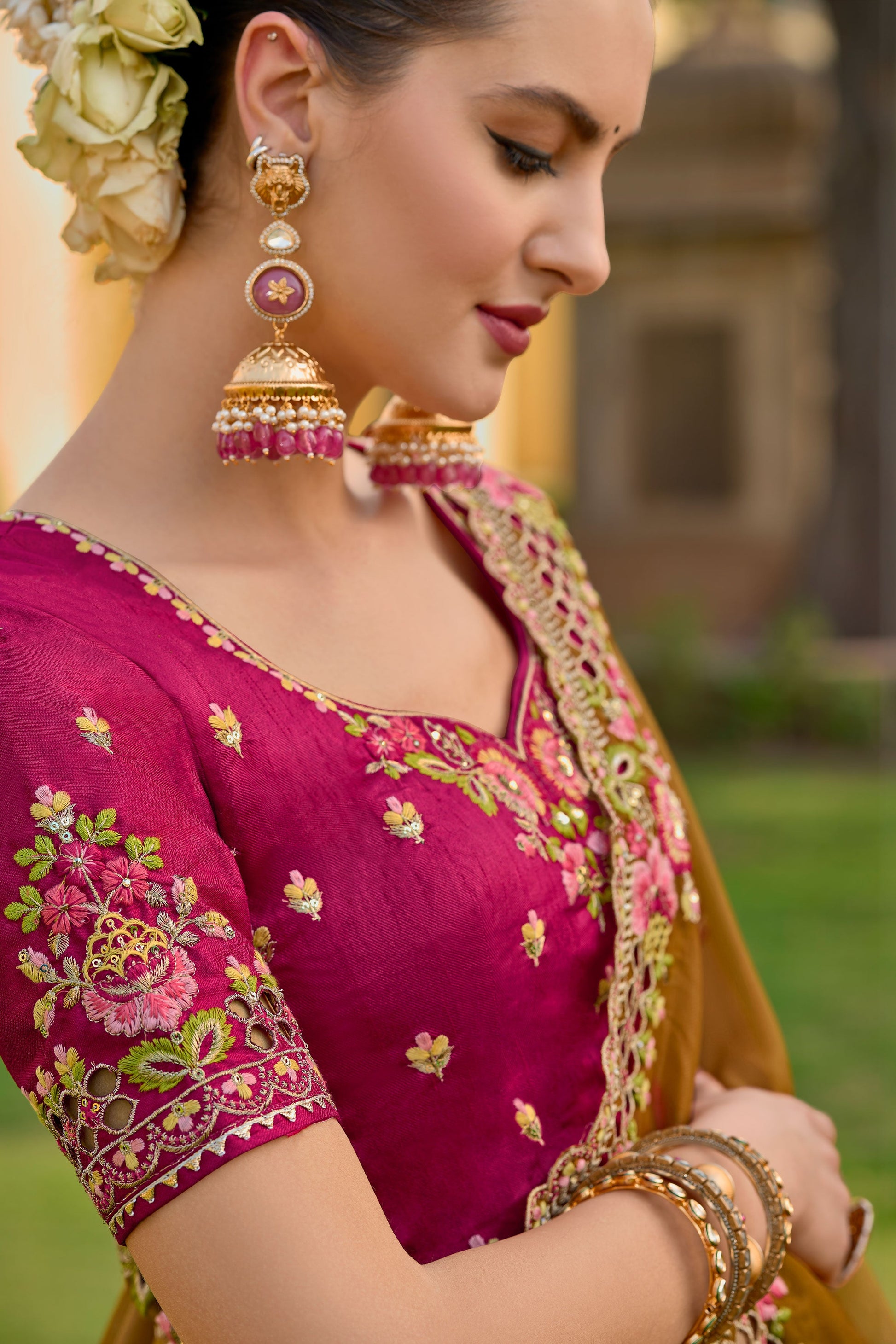 Brown Organza Silk Saree-ZB130792_3