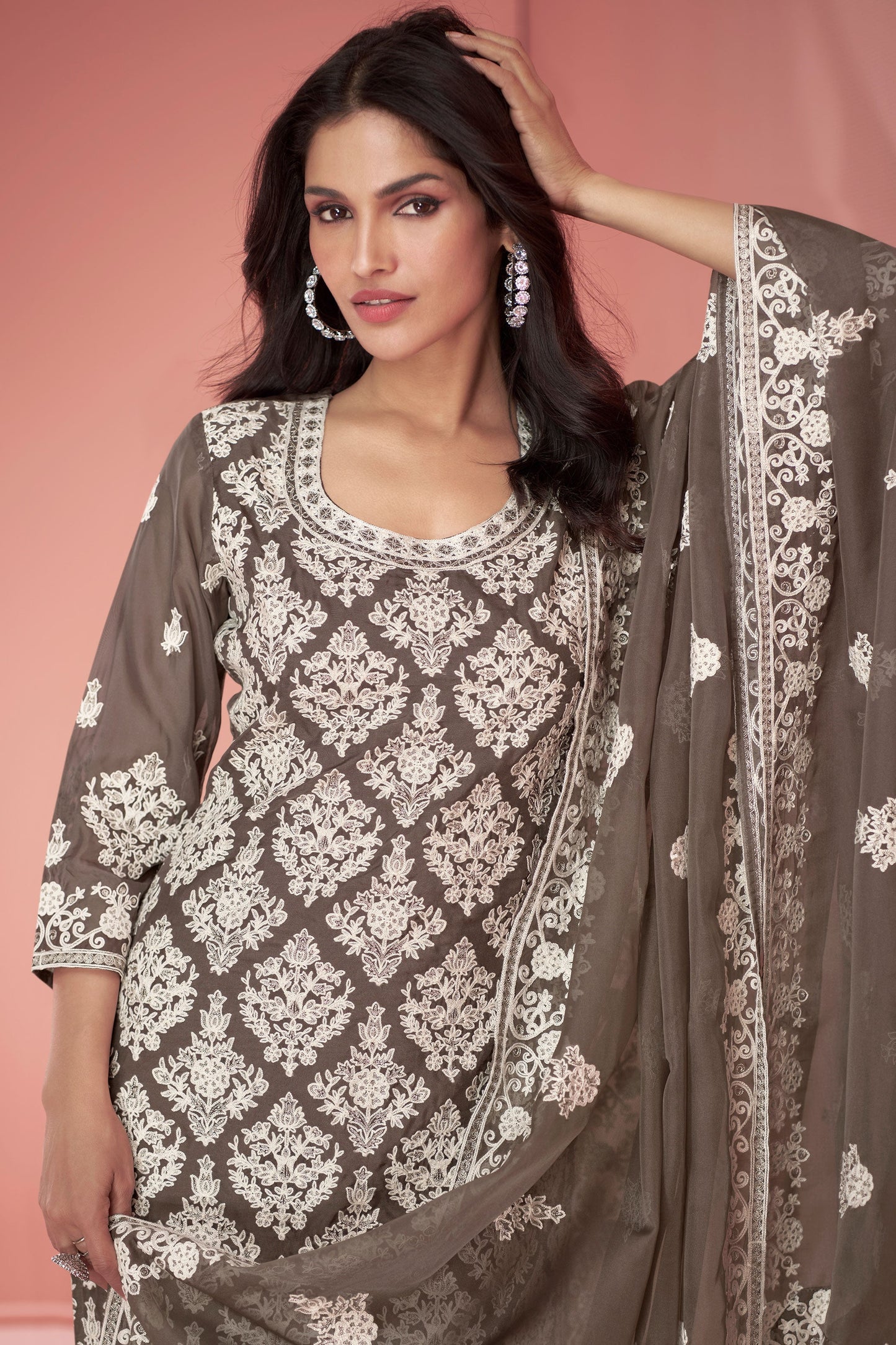 brown-organza-silk-straight-suit-ss022_2_SareeButa.com