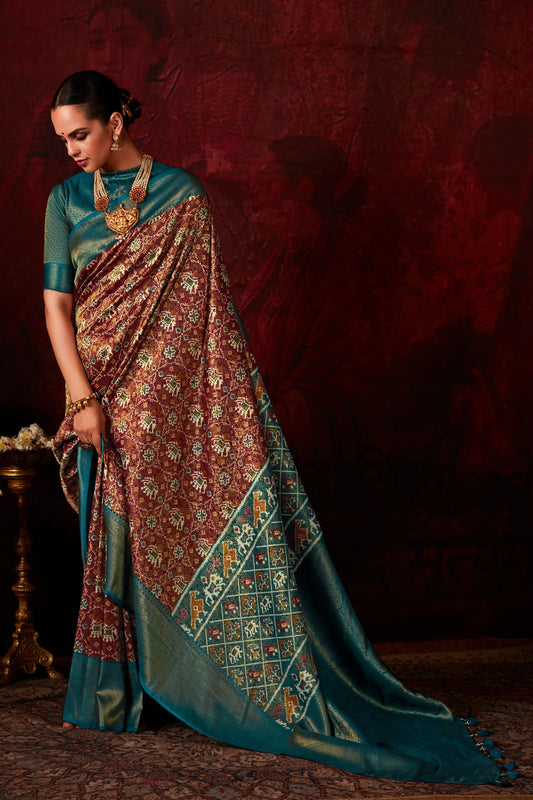 brown-printed-patola-silk-saree-zb131059_1_SareeButa.com