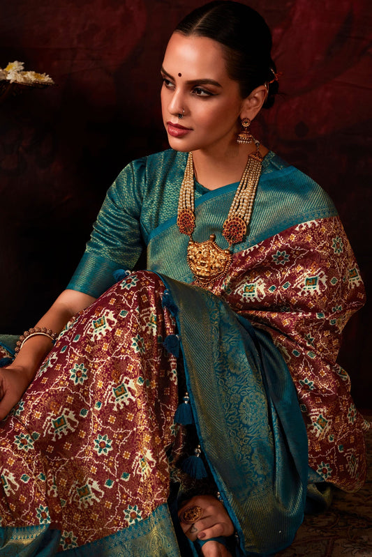 brown-printed-patola-silk-saree-zb131059_2_SareeButa.com