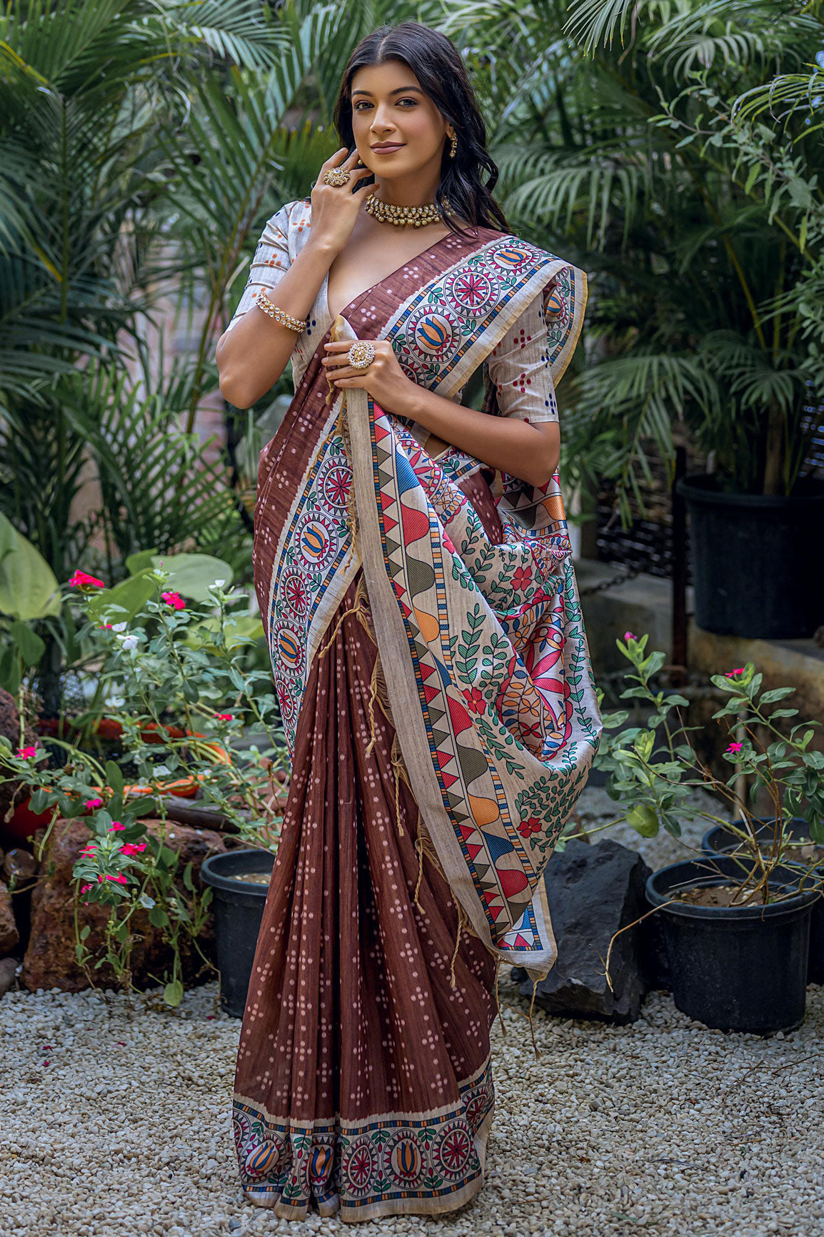 brown-tusser-silk-saree-zb130264_1_SareeButa.com