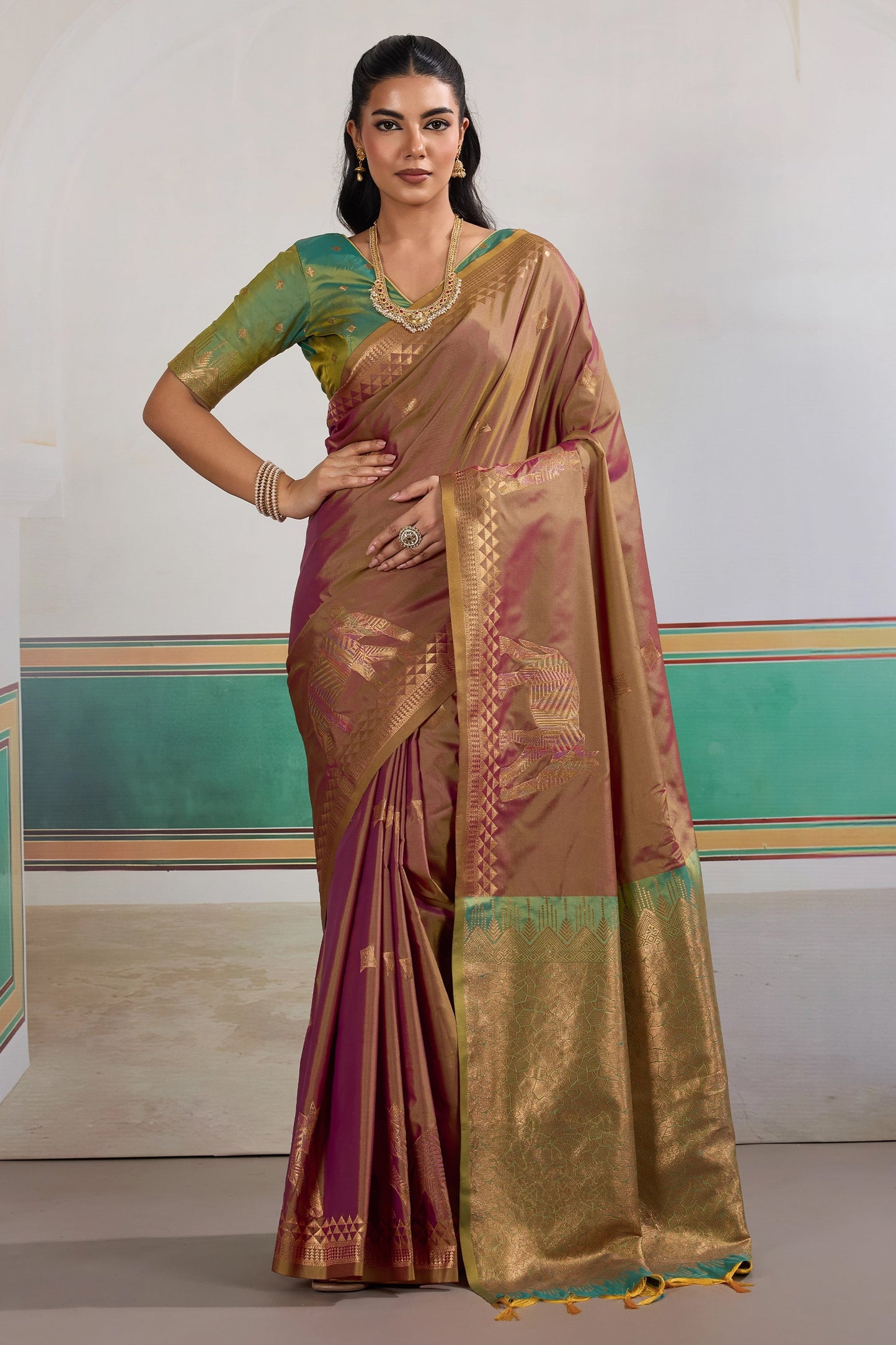 Brown Woven Silk Saree-SAR11471_1_SareeButa.com