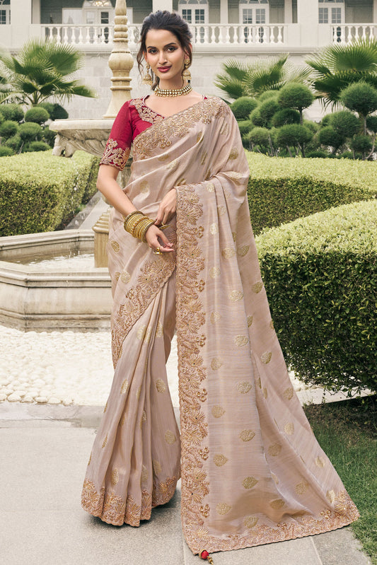 Champagne Pink Heavy Work Pure Tissue Silk Saree-ZB133302_1_SareeButa.com