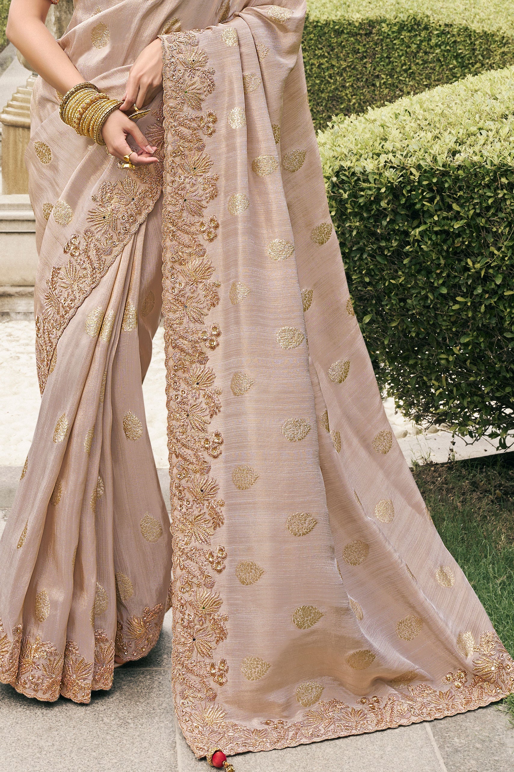 Champagne Pink Heavy Work Pure Tissue Silk Saree-ZB133302_4_SareeButa.com