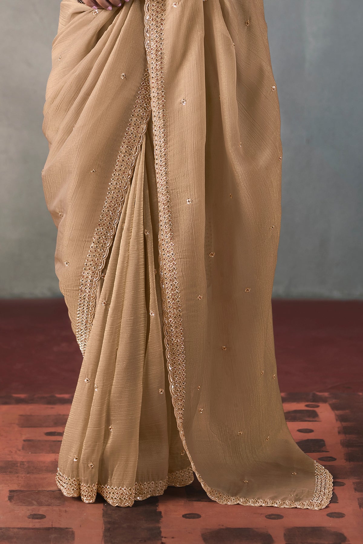 Champagne Beige Embroidered Silk Saree-SAR13405_6_SareeButa.com