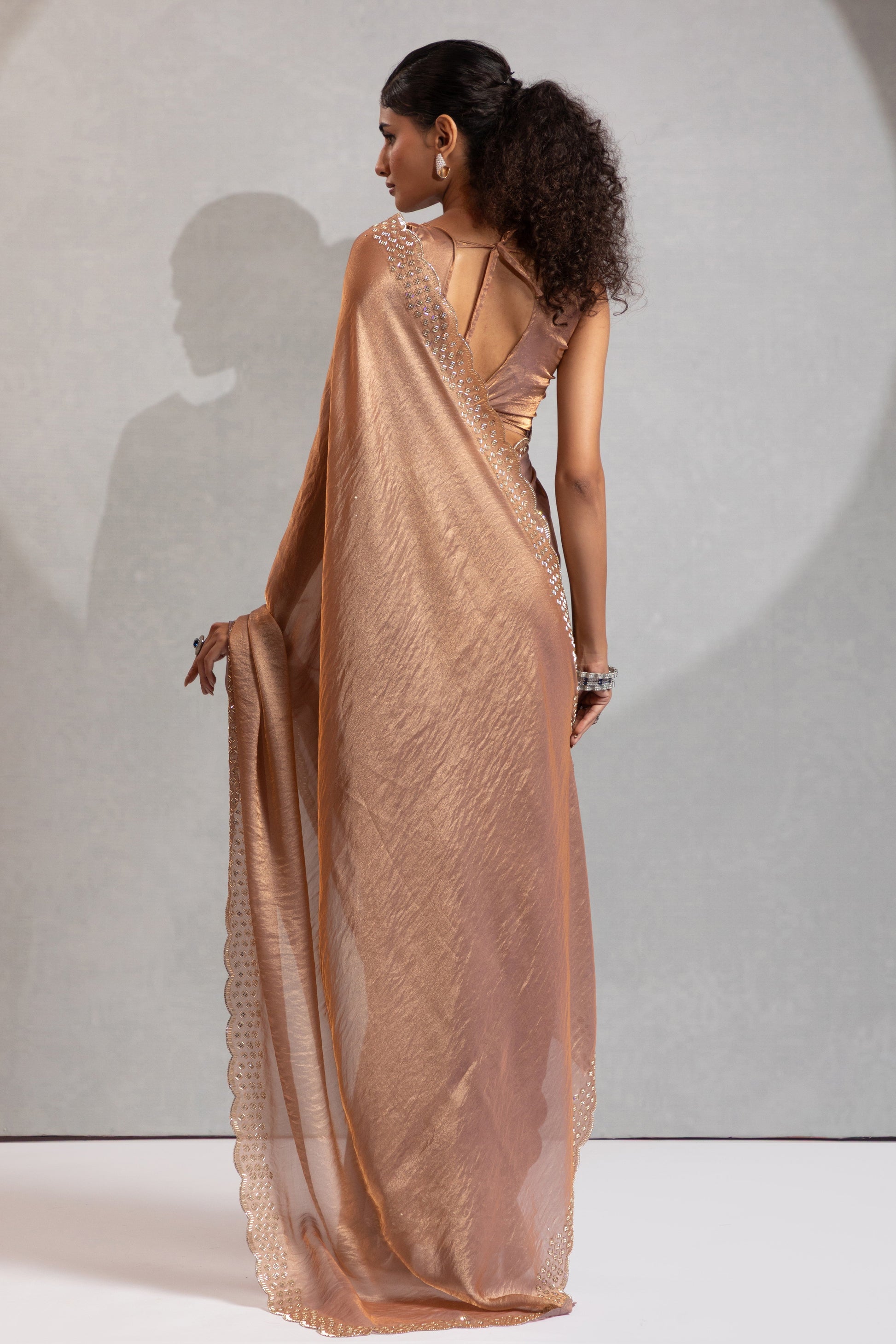 Champagne Gold Satin Silk Stone Work Saree-ZB134881_3_SareeButa.com