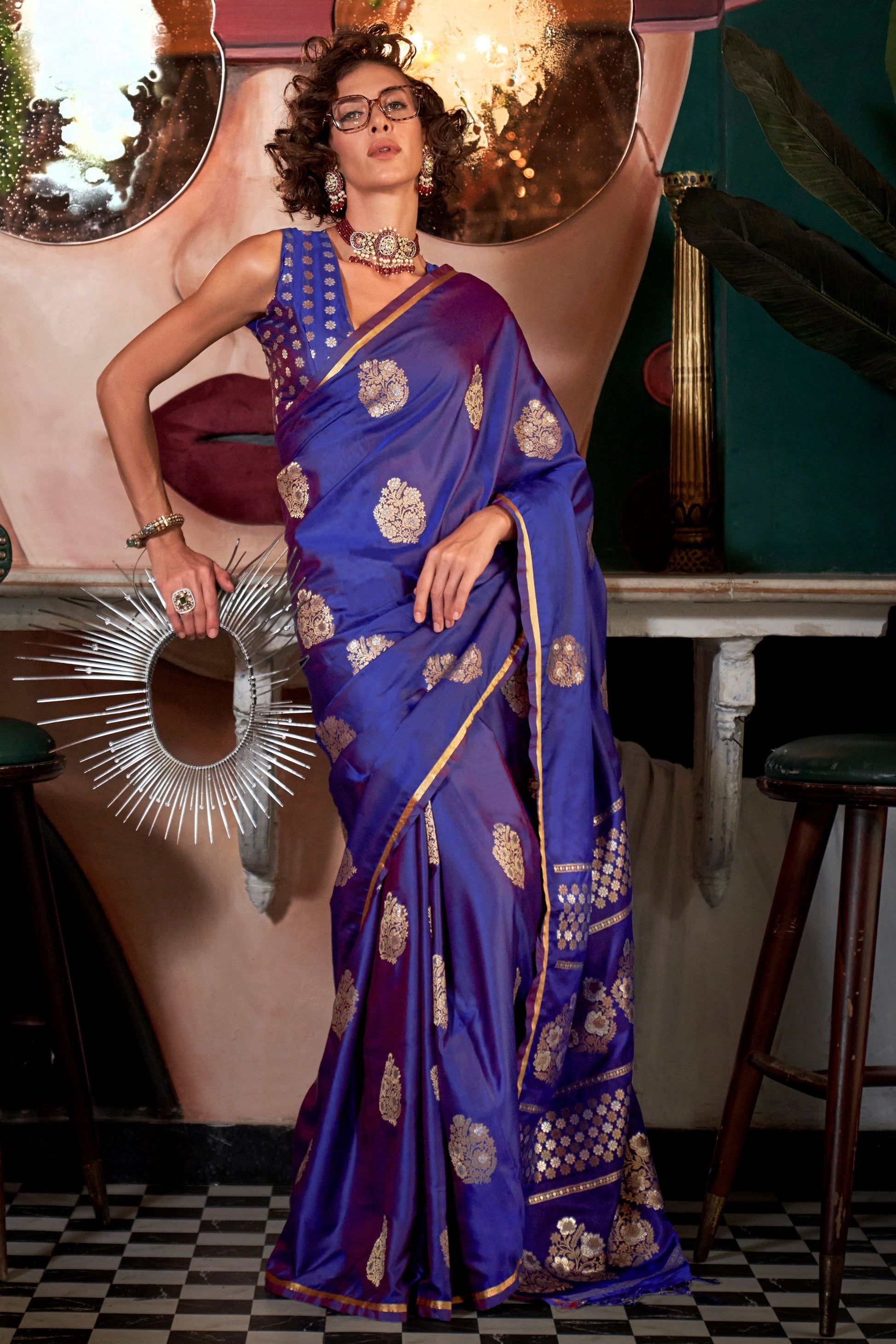 cobalt-blue-satin-silk-saree-zb132260_1_SareeButa.com