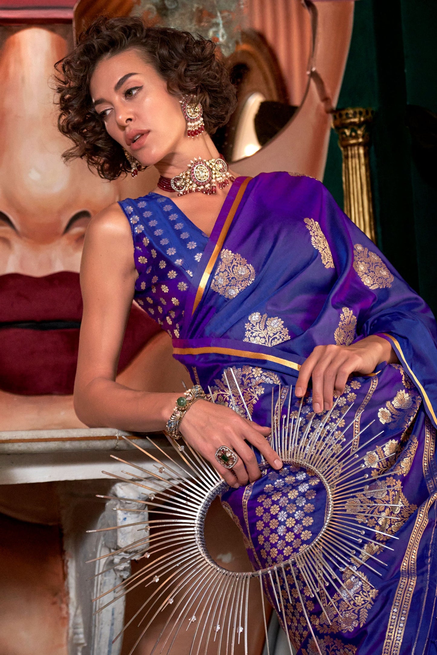 cobalt-blue-satin-silk-saree-zb132260_2_SareeButa.com