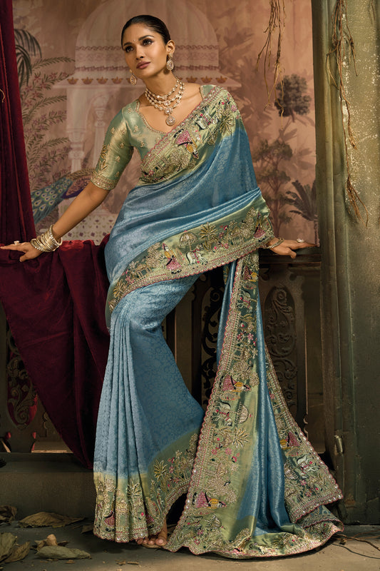 Cool Grey Embroidered Silk Saree-SAR12046_2_SareeButa.com