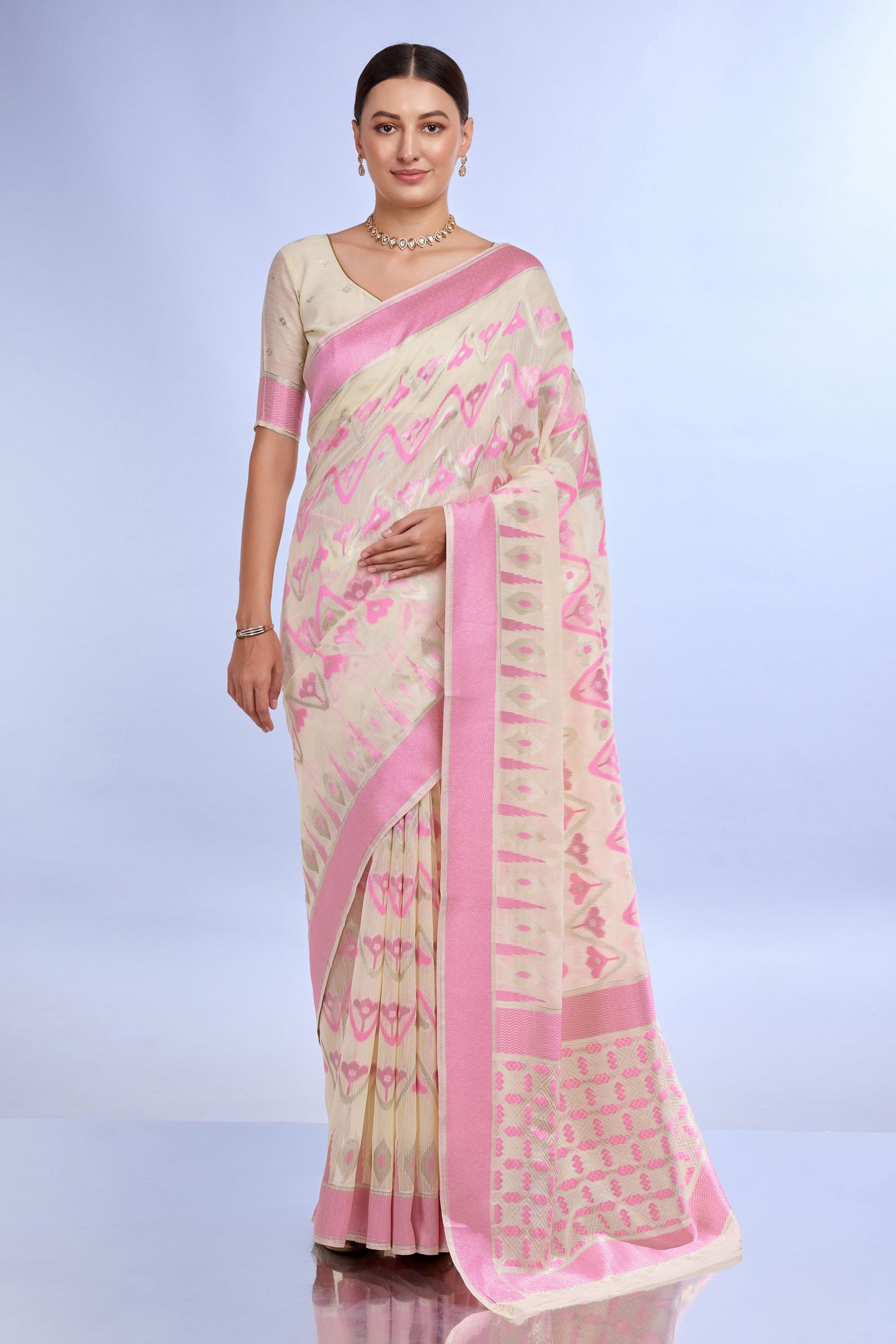 cream-woven-linen-saree-zb132207_1_SareeButa.com