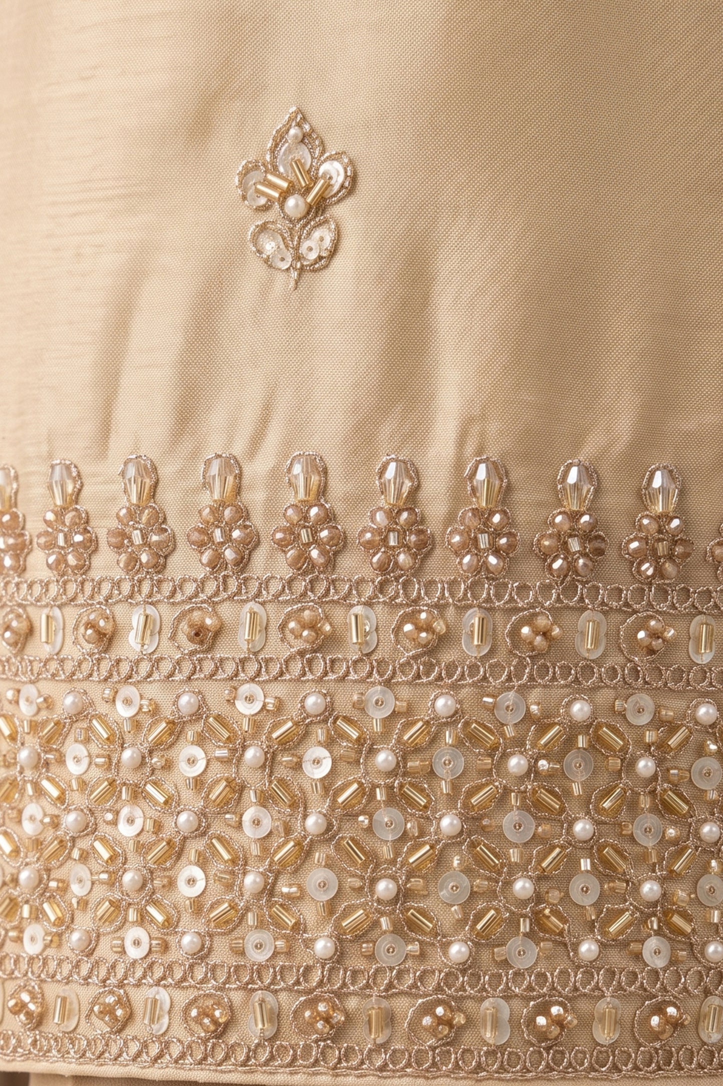 Cream Readymade Embroidered Chinon Palazzo Suit-SAR13139_4_SareeButa.com