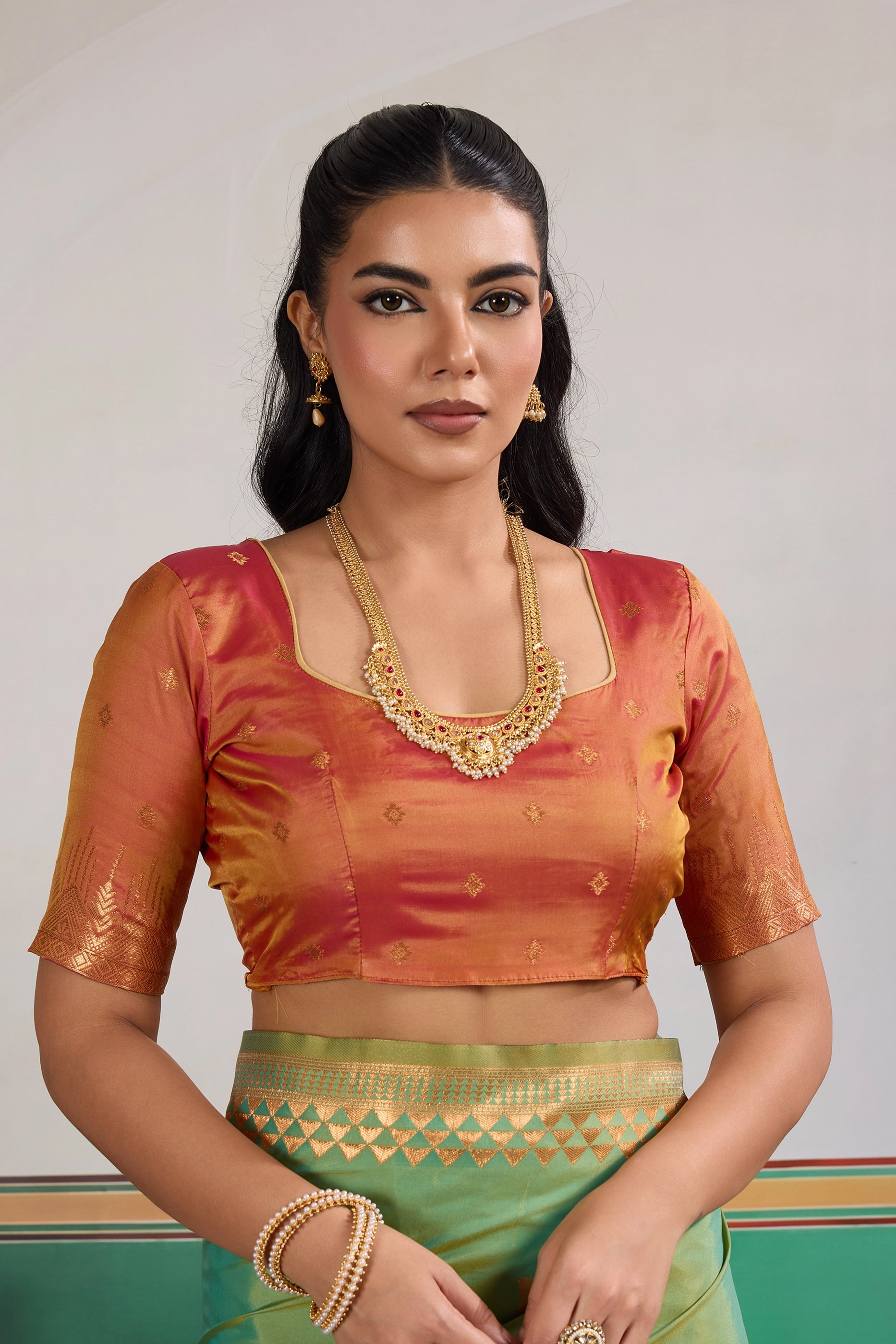 Cyan Green Woven Silk Saree-SAR11470_4_SareeButa.com