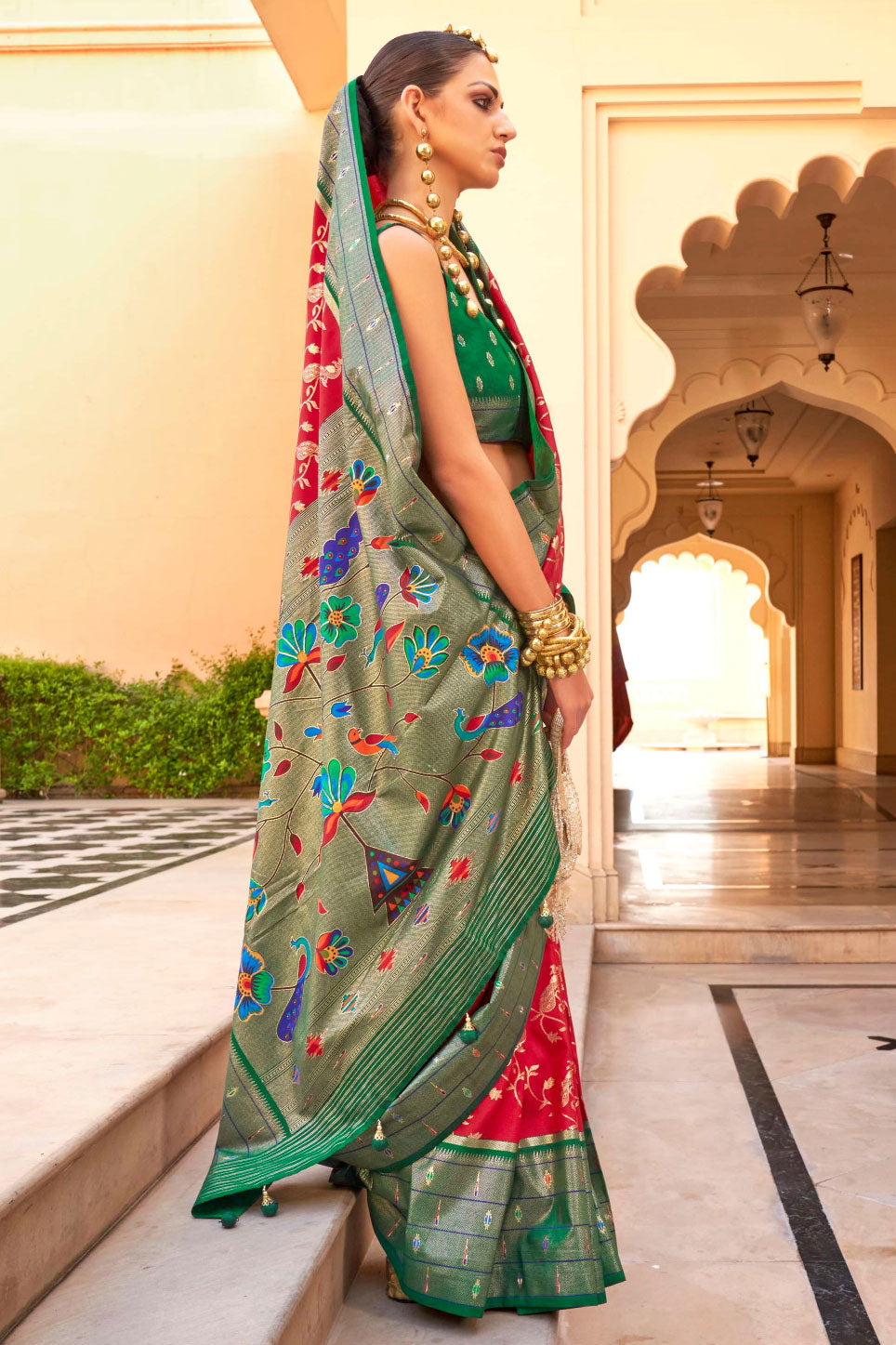 deep-pink-woven-paithani-silk-saree-zb131180_2_SareeButa.com