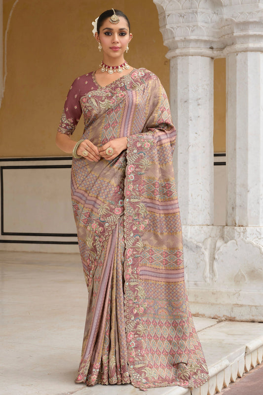 Dusky Mauve Embroidered Silk Saree-SAR11387_1_SareeButa.com