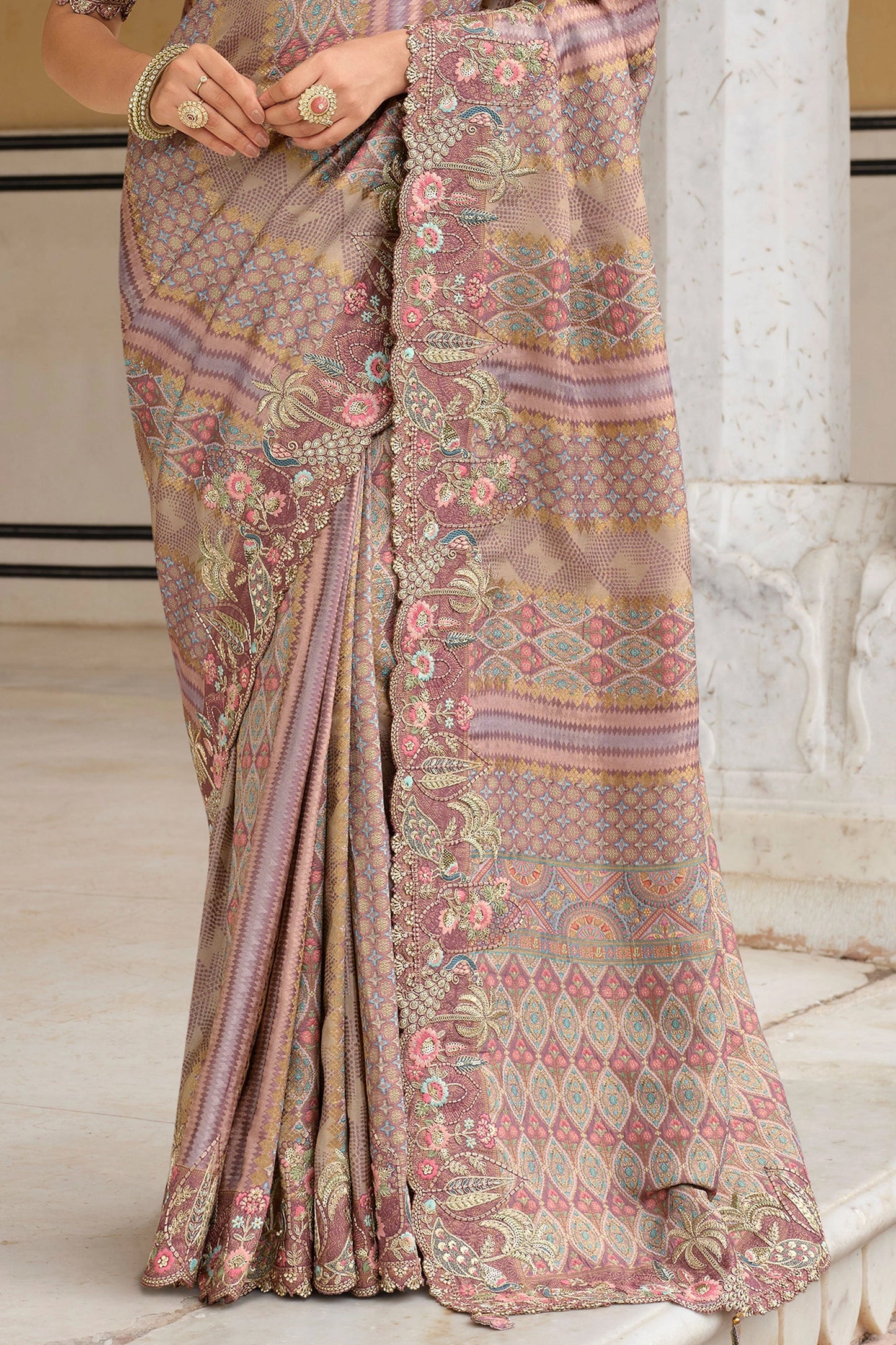Dusky Mauve Embroidered Silk Saree-SAR11387_5_SareeButa.com