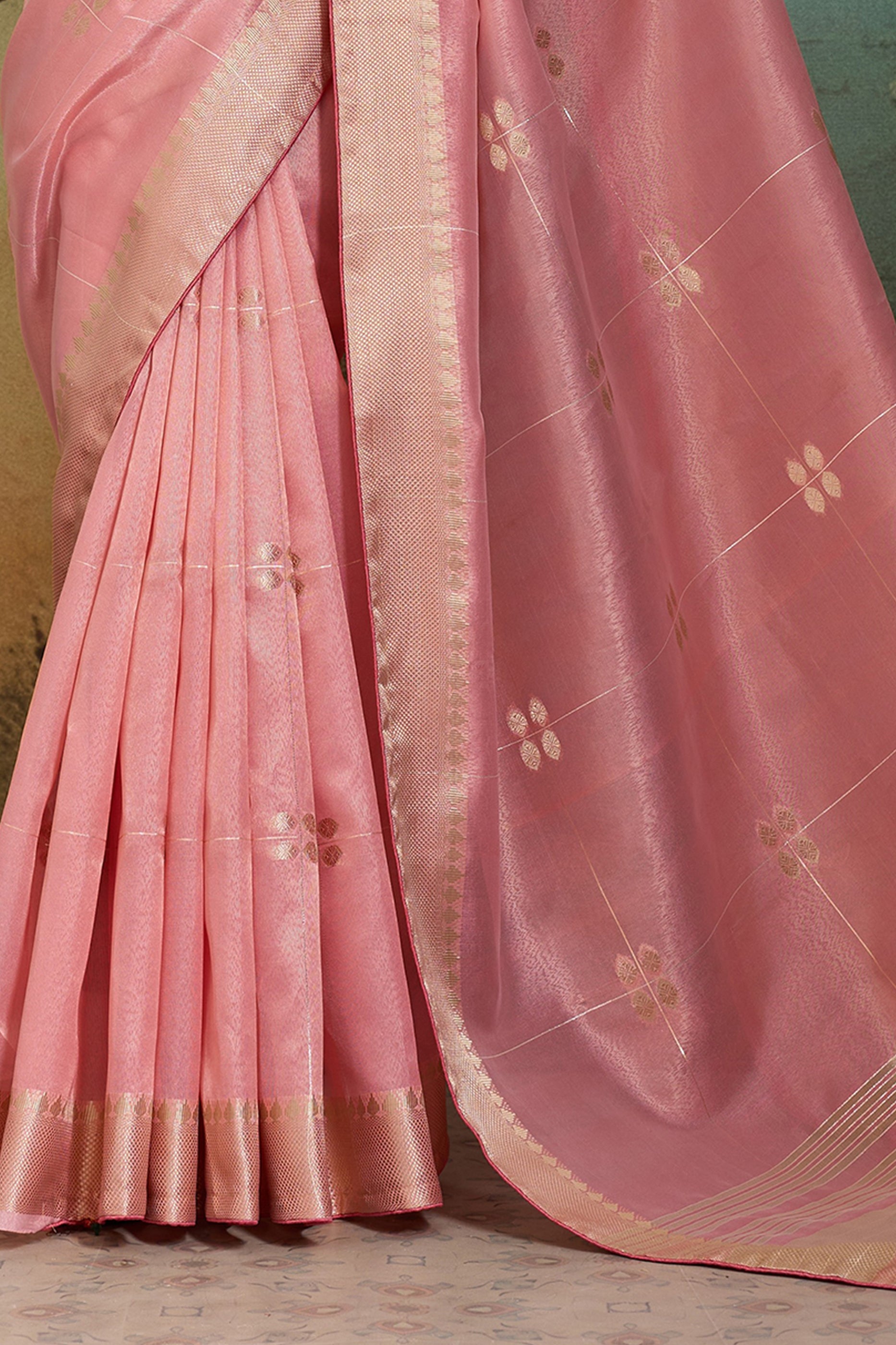 Dust Pink Tissue Linen Saree-SAR12544_5_SareeButa.com
