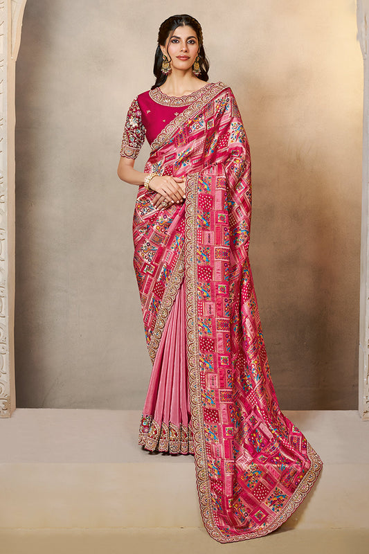 Gajri Pink Embroidered Gajji Silk Saree-SAR10867_1_SareeButa.com