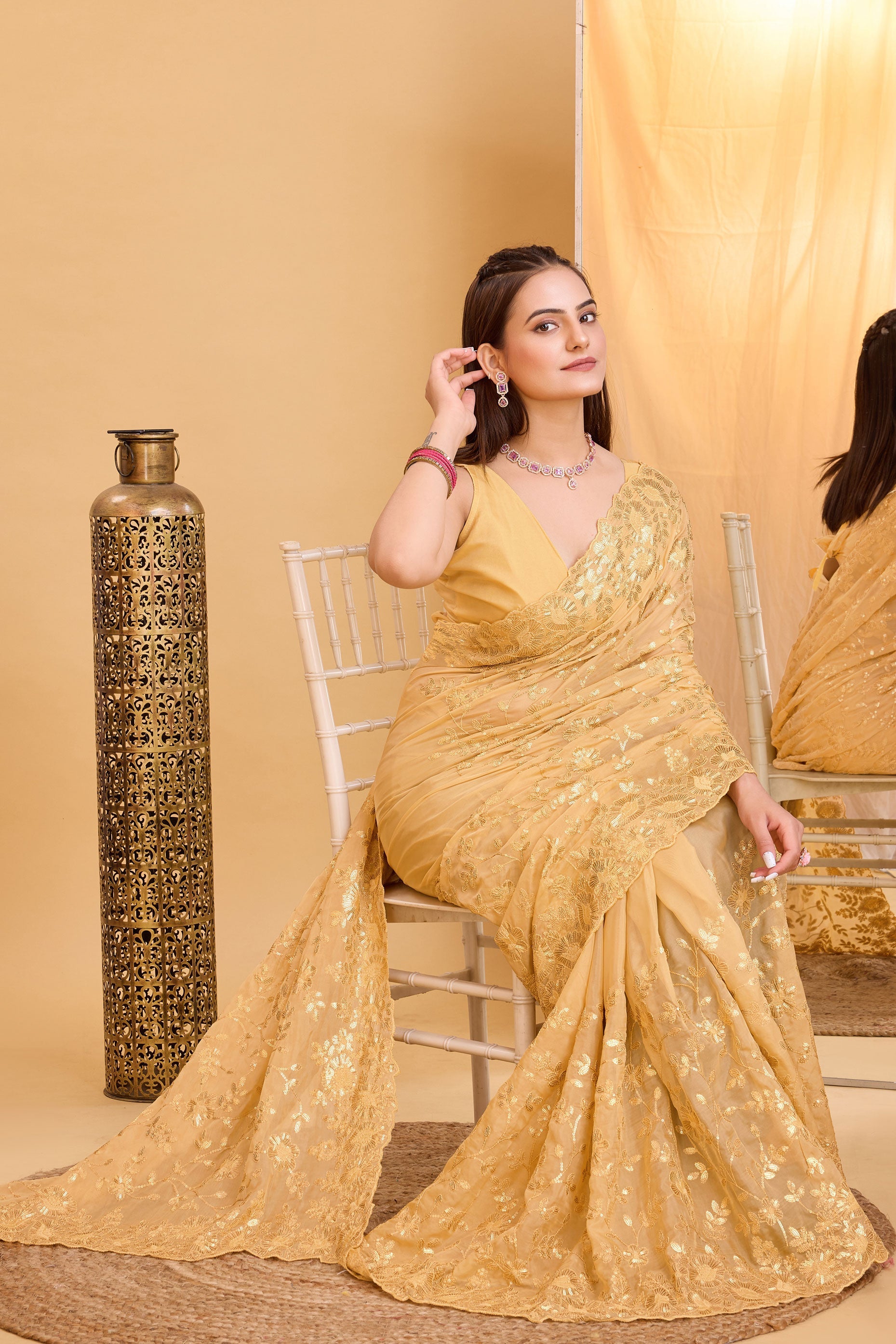 golden-organza-saree-zb130561_2_SareeButa.com