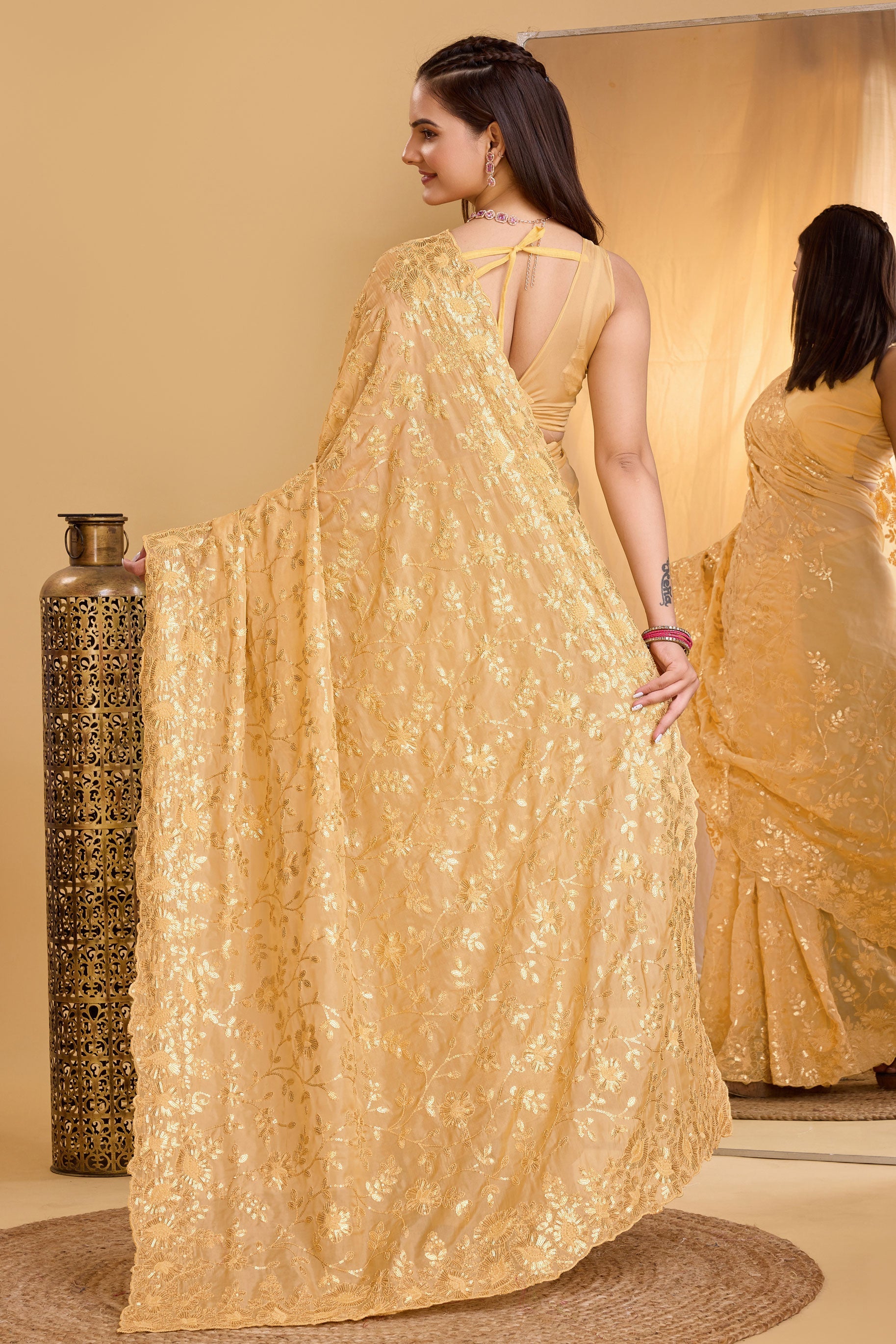 golden-organza-saree-zb130561_3_SareeButa.com