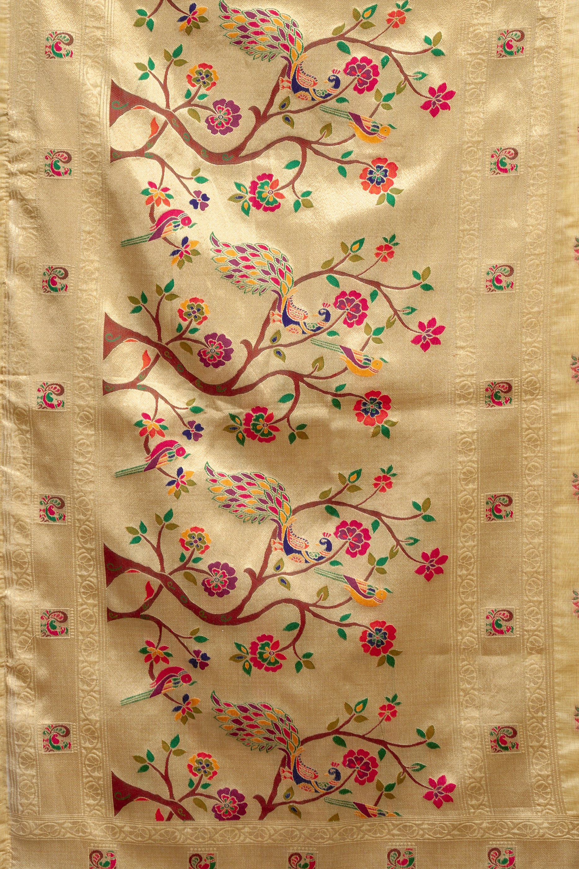 Golden Beige Woven Kota Silk Paithani Saree-SAR12740_3_SareeButa.com