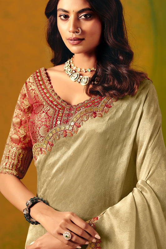 Golden Embroidered Jacquard Silk Saree-SAR12087_2_SareeButa.com