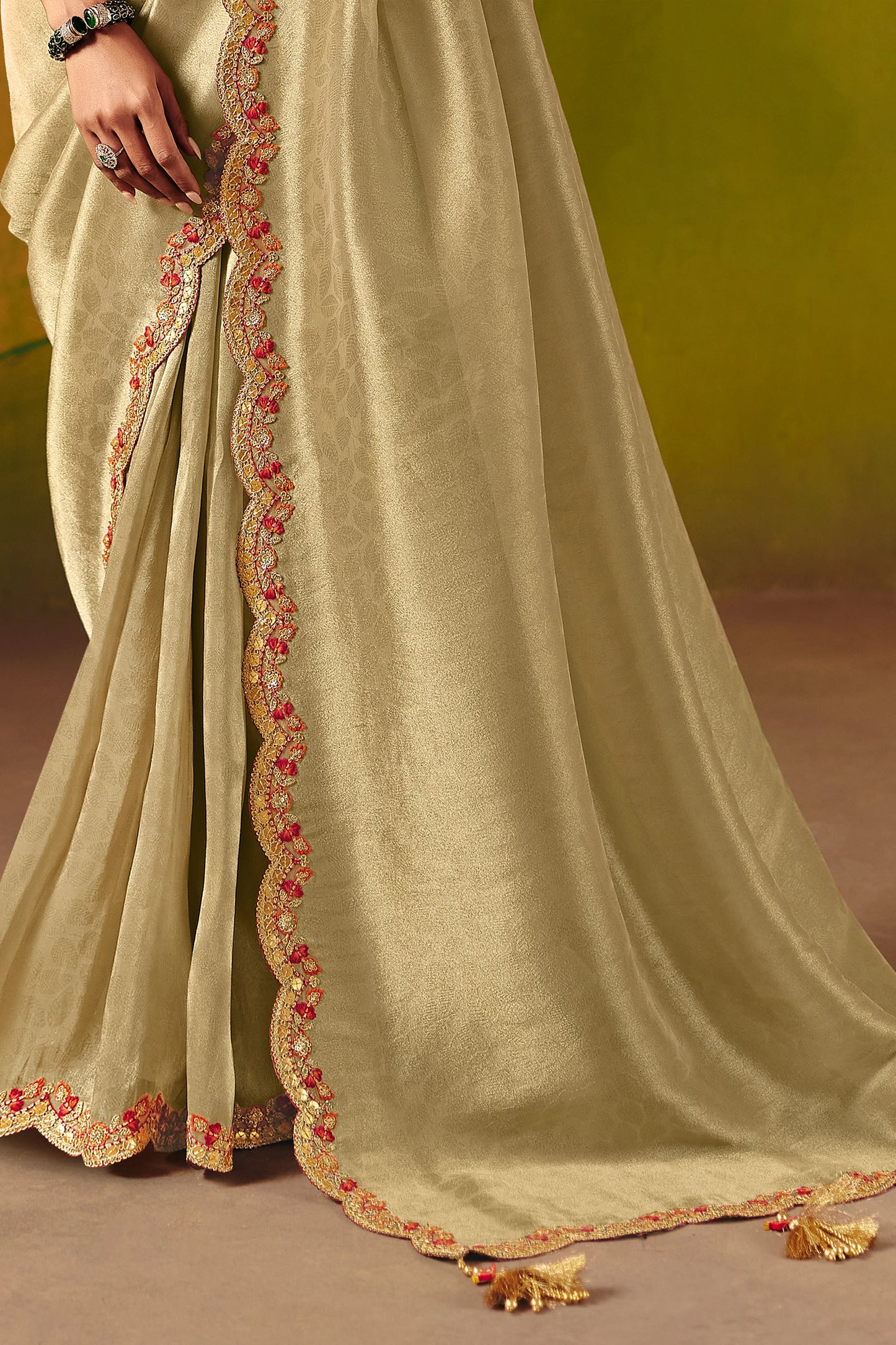 Golden Embroidered Jacquard Silk Saree-SAR12087_5_SareeButa.com