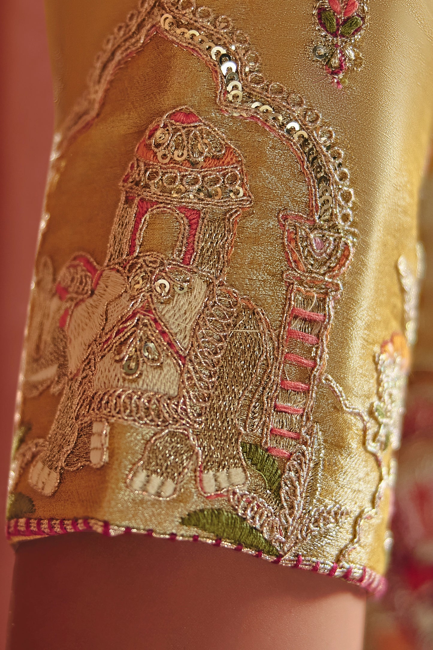 Golden Green Heavy Work Embroidered Silk Saree-SAR12080_3_SareeButa.com