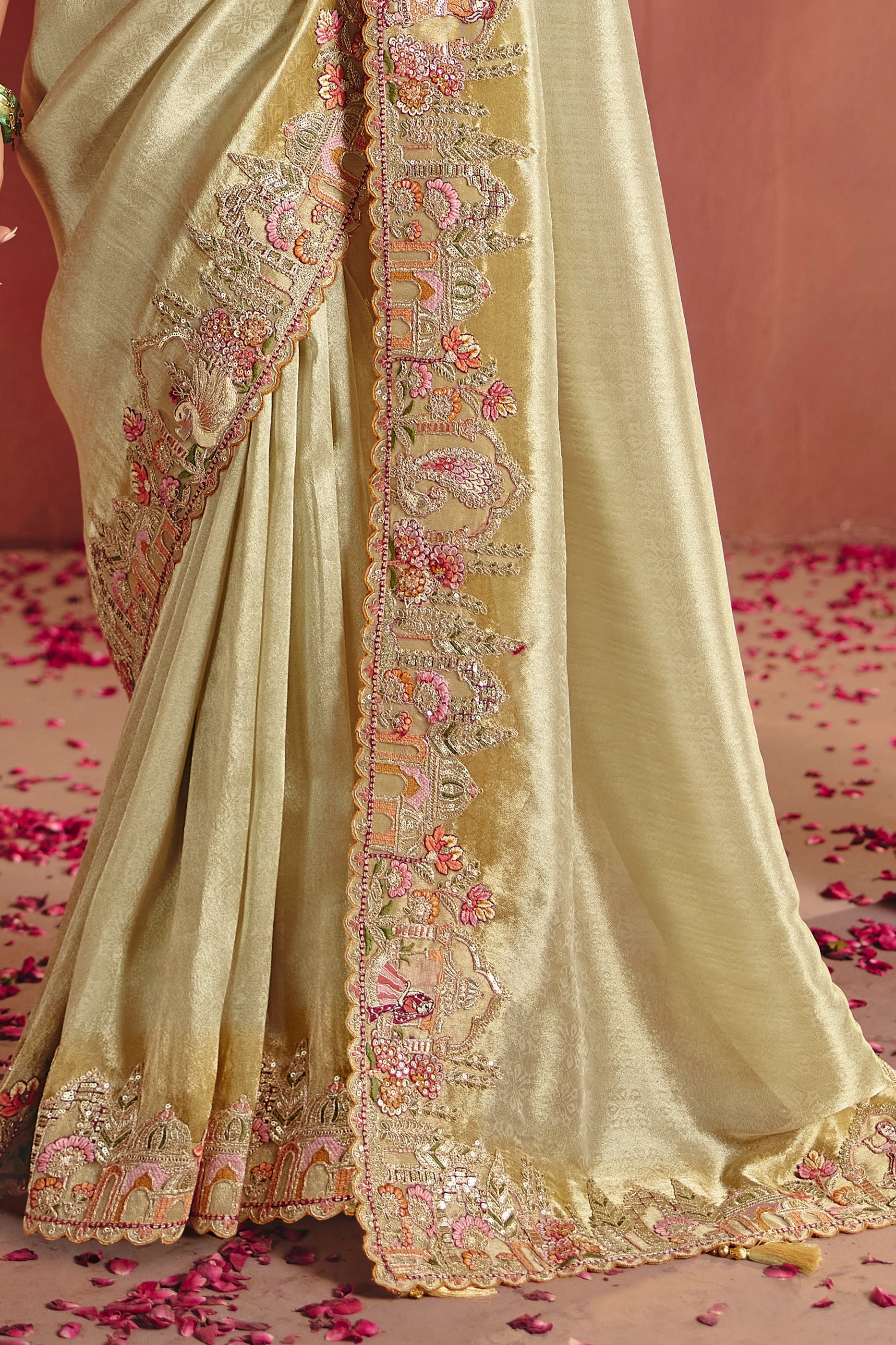 Golden Green Heavy Work Embroidered Silk Saree-SAR12080_5_SareeButa.com