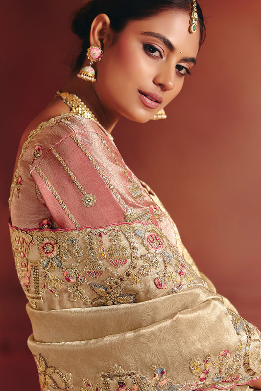 Golden Heavy Work Embroidered Silk Saree-SAR12075_2_SareeButa.com