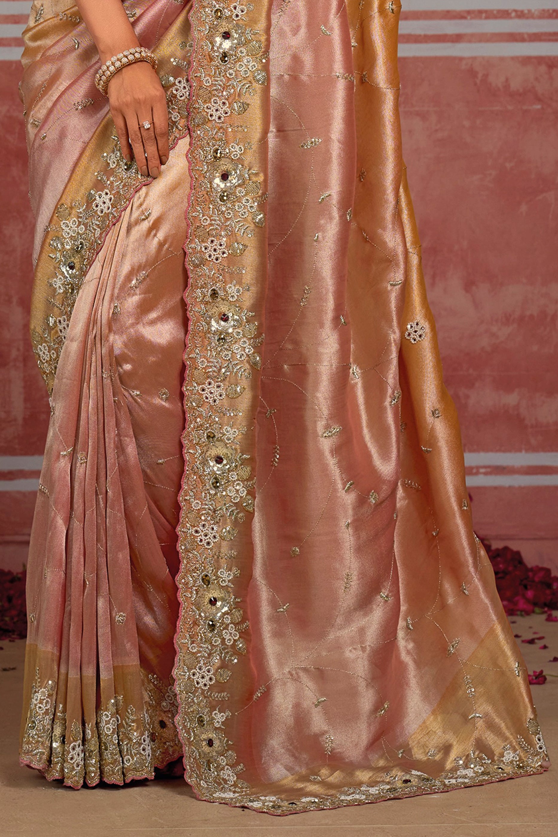 Golden Pink Embroidered Silk Saree-SAR13058_4_SareeButa.com