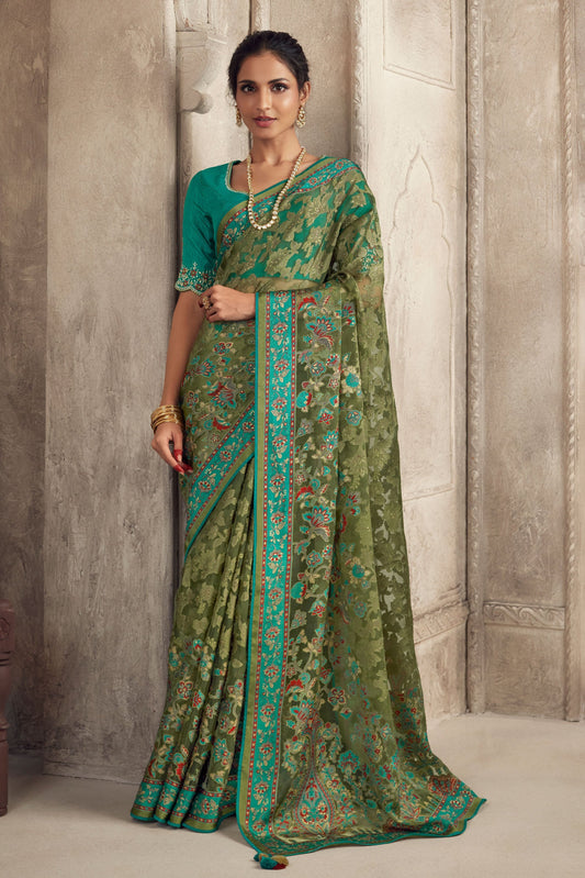 green-brasso-organza-saree-zb130958_1_SareeButa.com