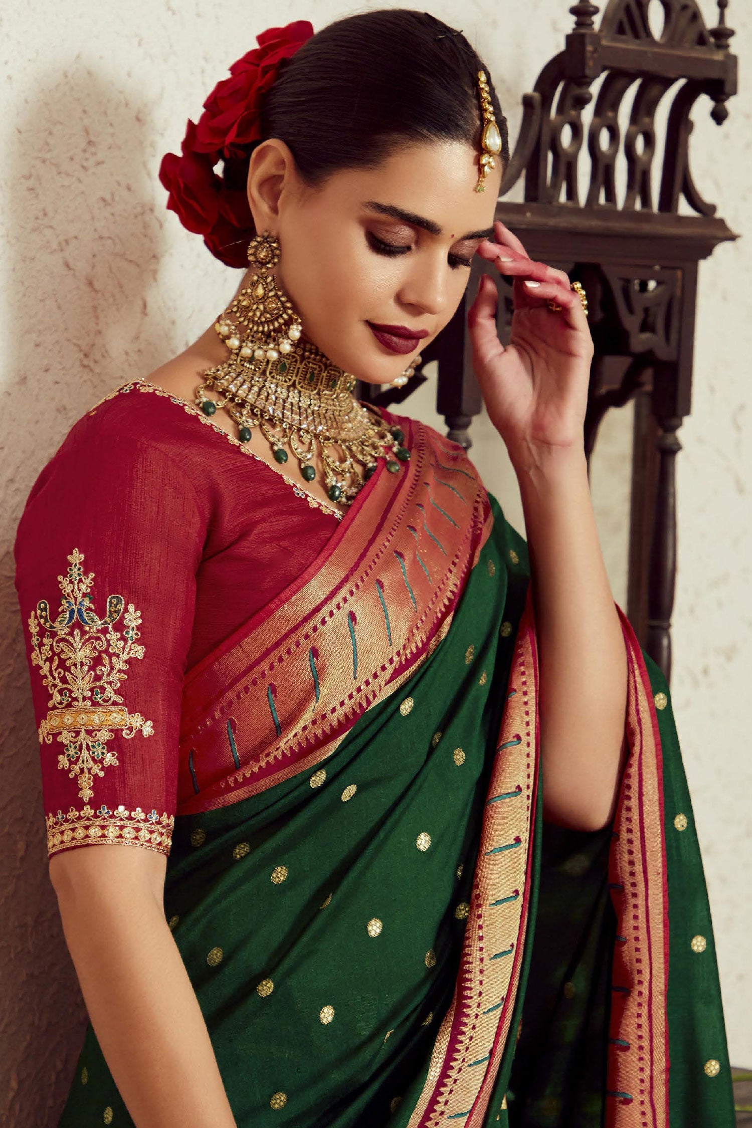 green-brasso-paithani-saree-zb131691_2_SareeButa.com