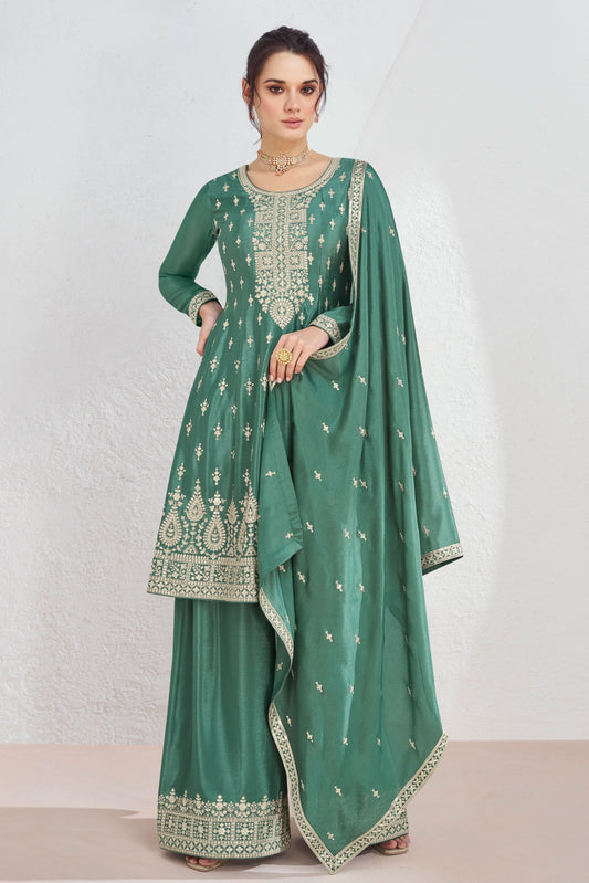 green-chinon-silk-anarkali-suit-ss109_1_SareeButa.com