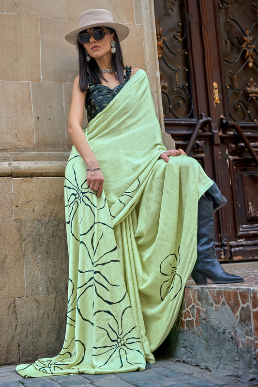 green-digital-print-satin-saree-zb131819_1_SareeButa.com