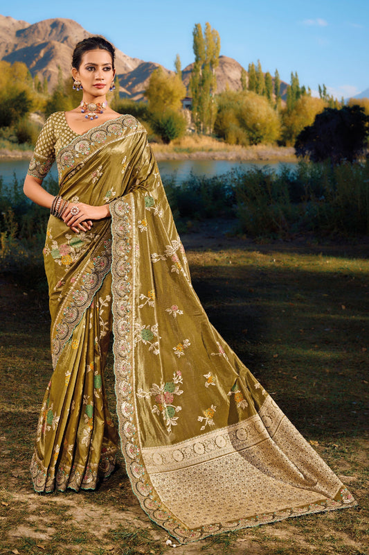 green-embroidered-banarasi-saree-zb130733_1_SareeButa.com